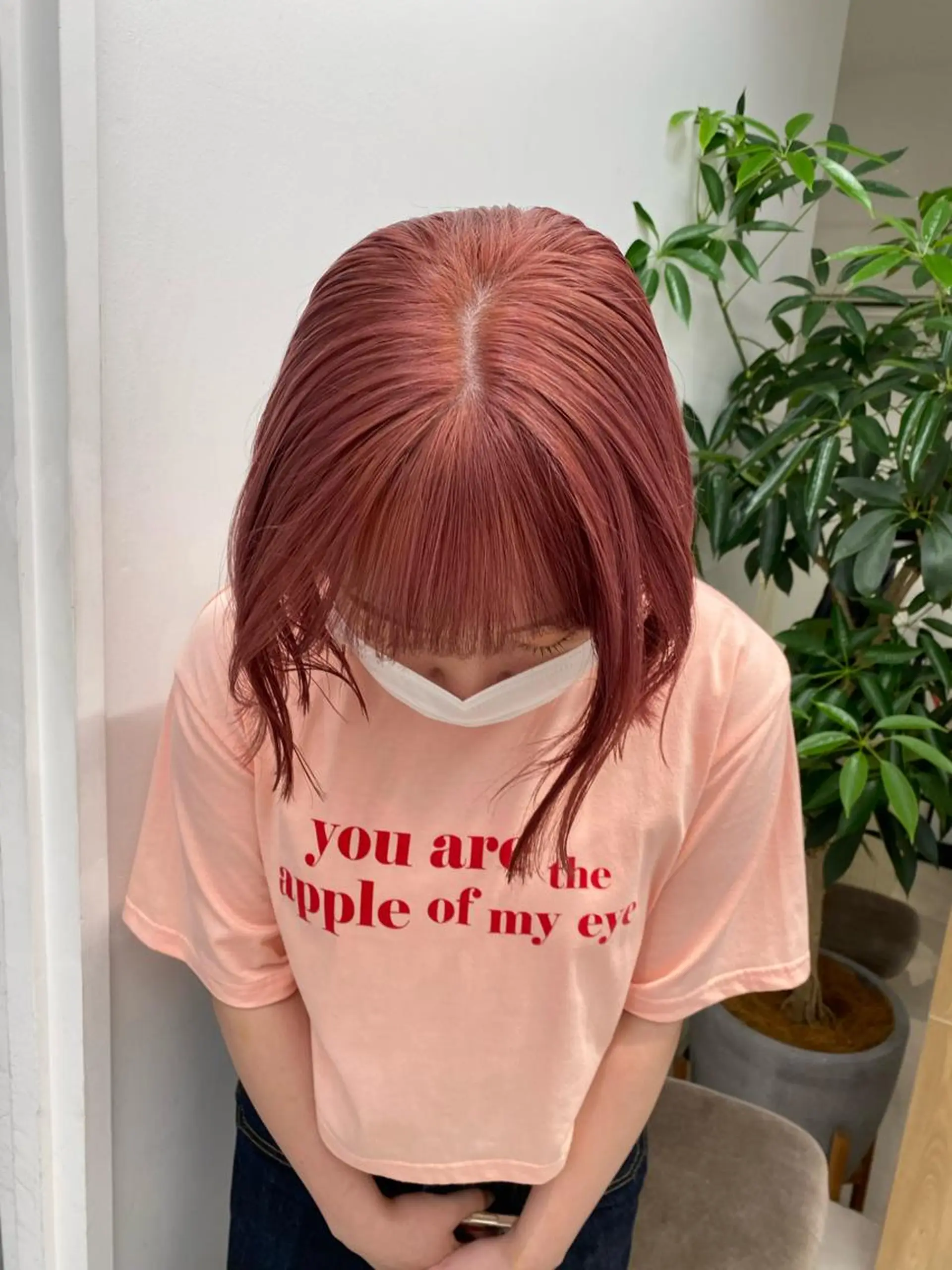 ショート カラー ピンクカラー ボブ Lomalia 🤍🫧/makoのヘアスタイル