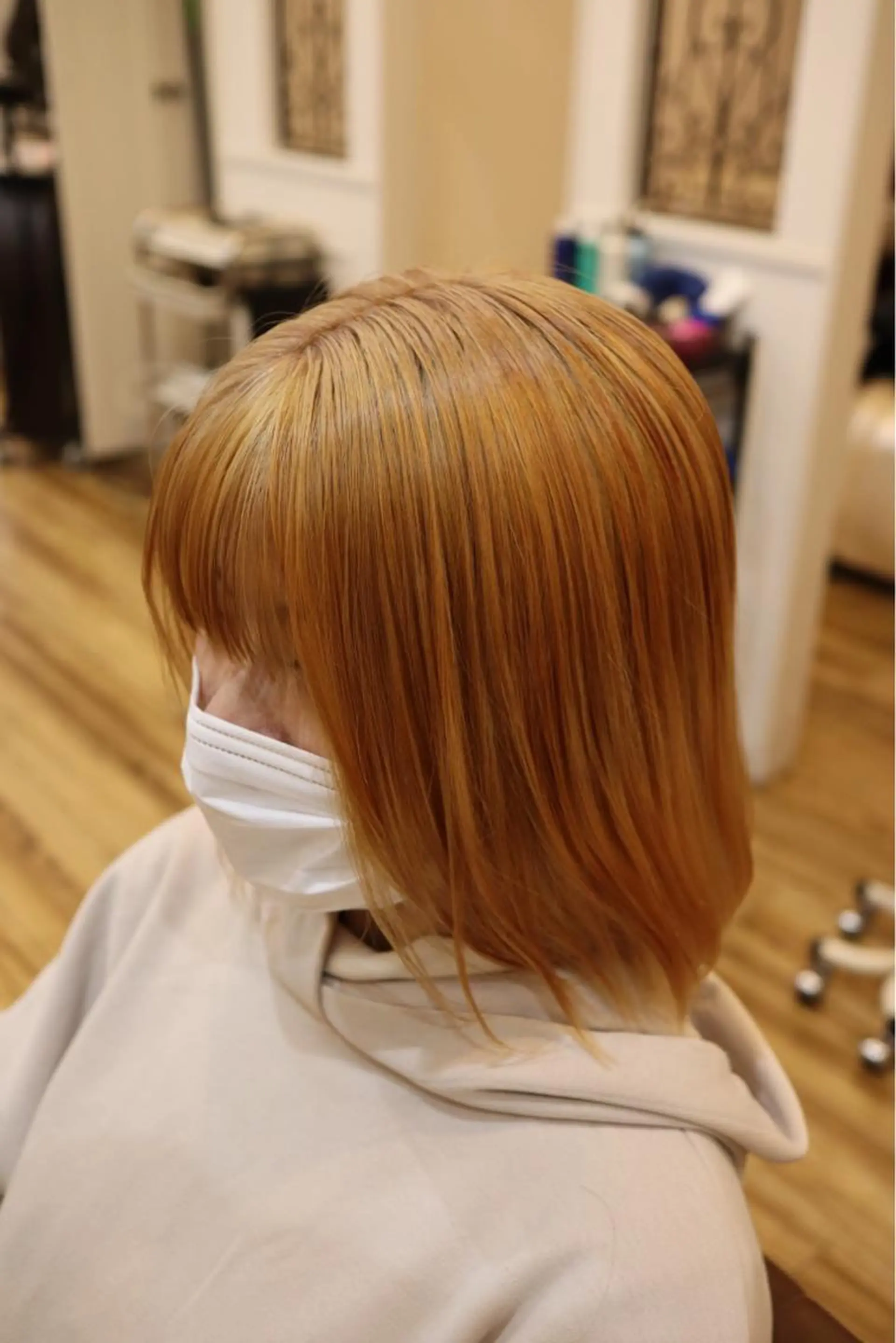 ミディアム カラー ベージュカラー 美容室Class所属・🐰ハイトーンカラー 畠山　渡🐰のヘアスタイル