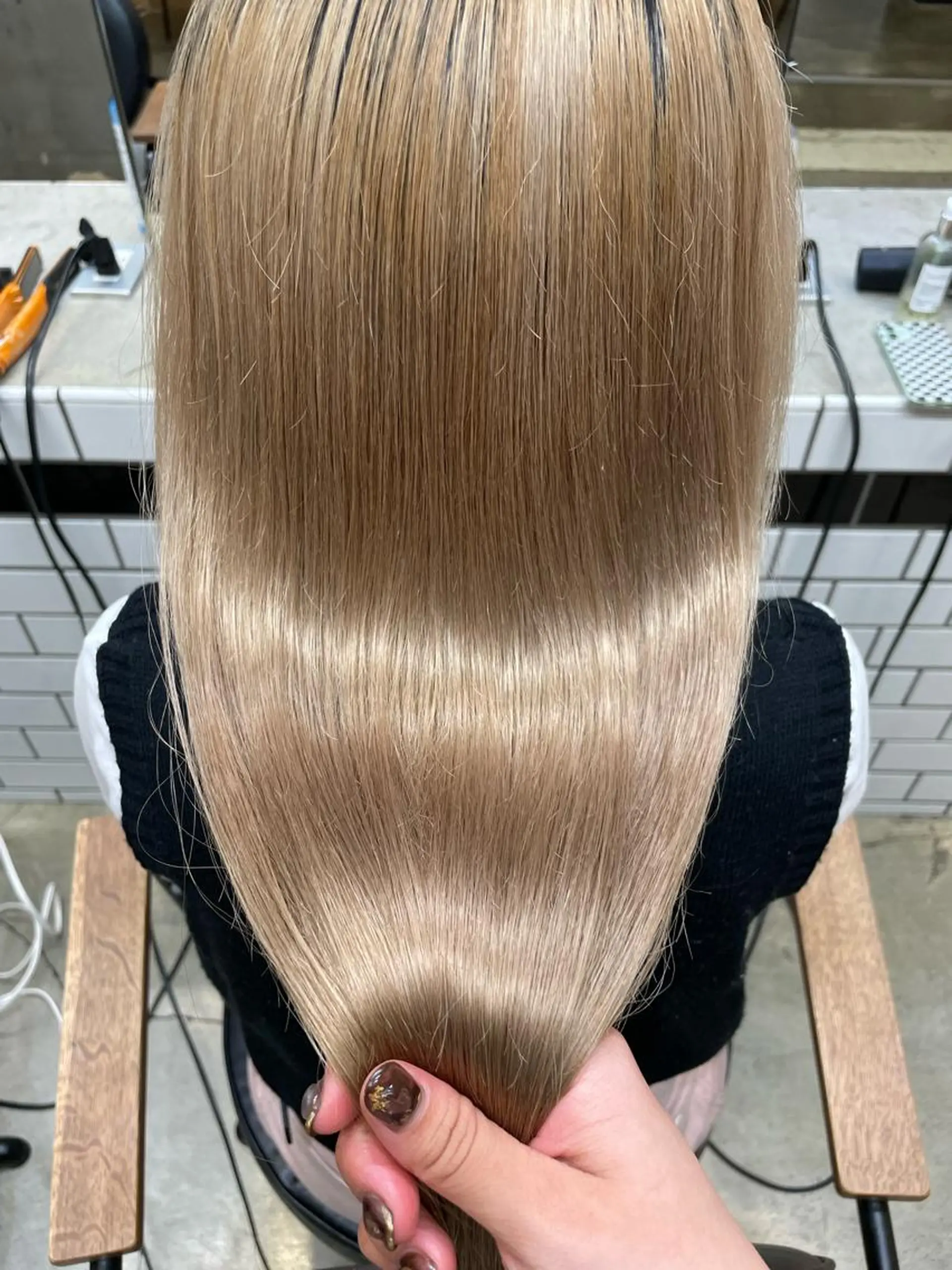 ロング トリートメント ヘアカラー トリートメント 🦄垢抜けボブ特化× 暖色カラー未来🦄のヘアスタイル