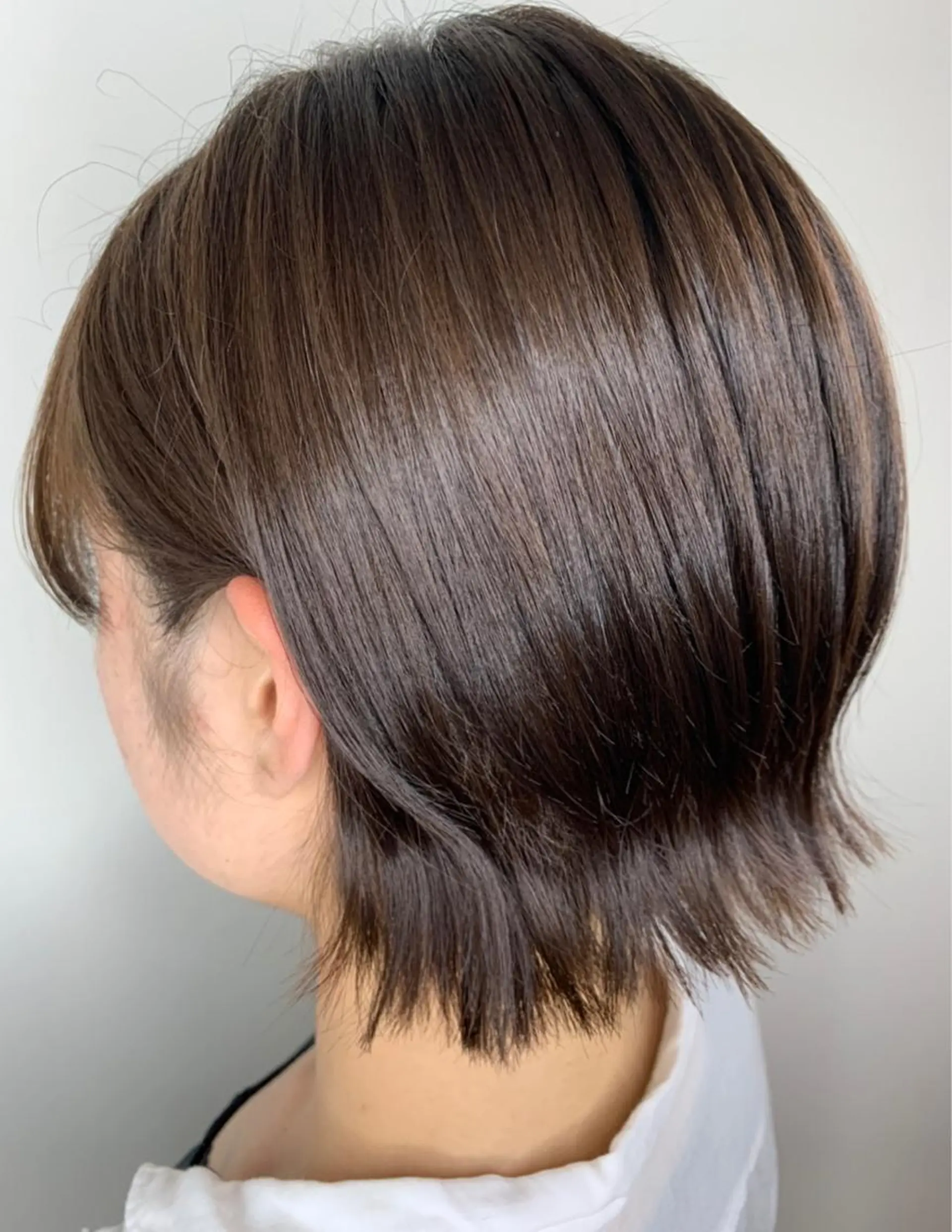 ショート カラー 黒髪 透明感カラー カット ヘアカラー FLAGS YAMATOのヘアスタイル