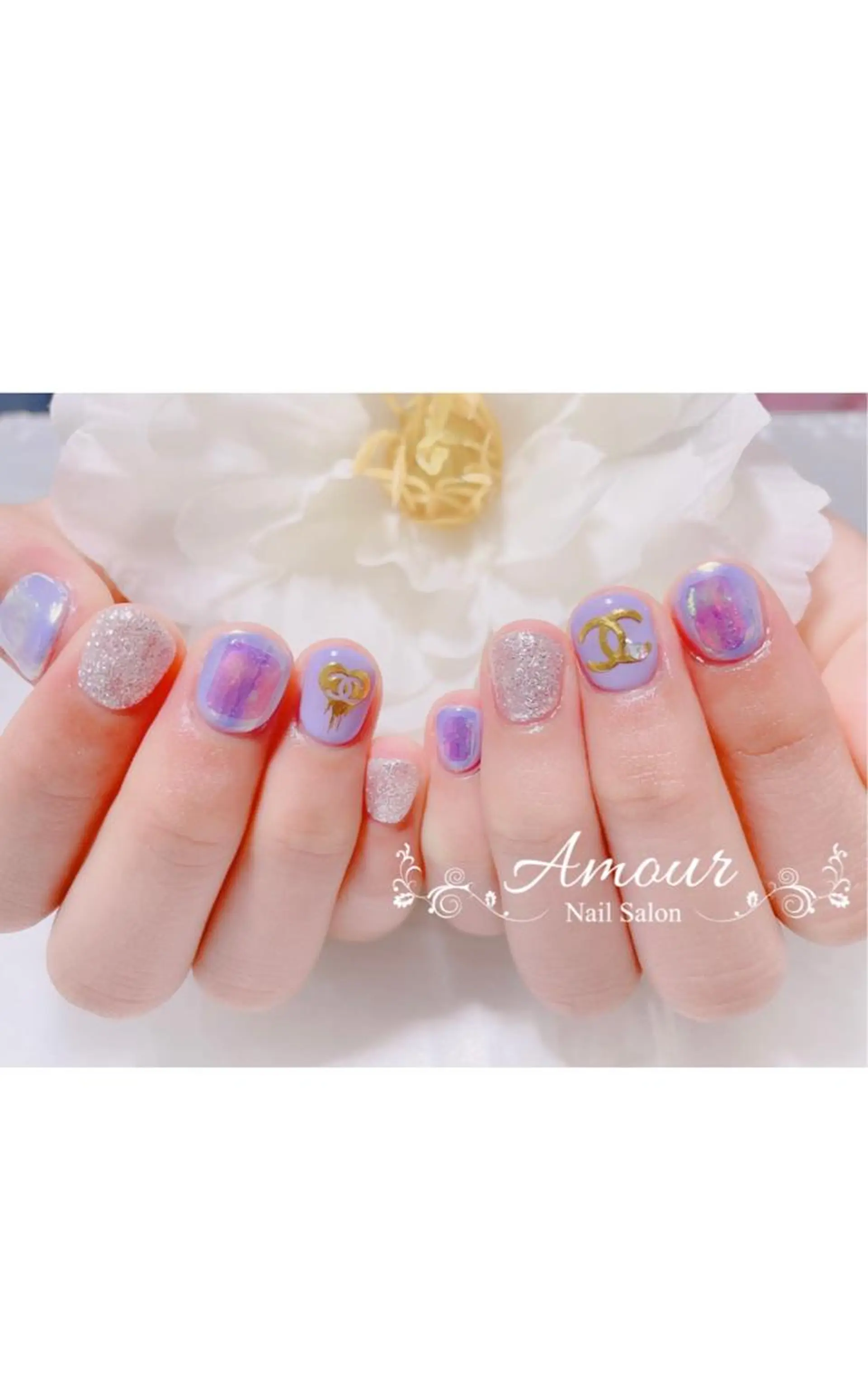 ネイル オーロラネイル nailsalon ♡amour♡のネイルデザイン