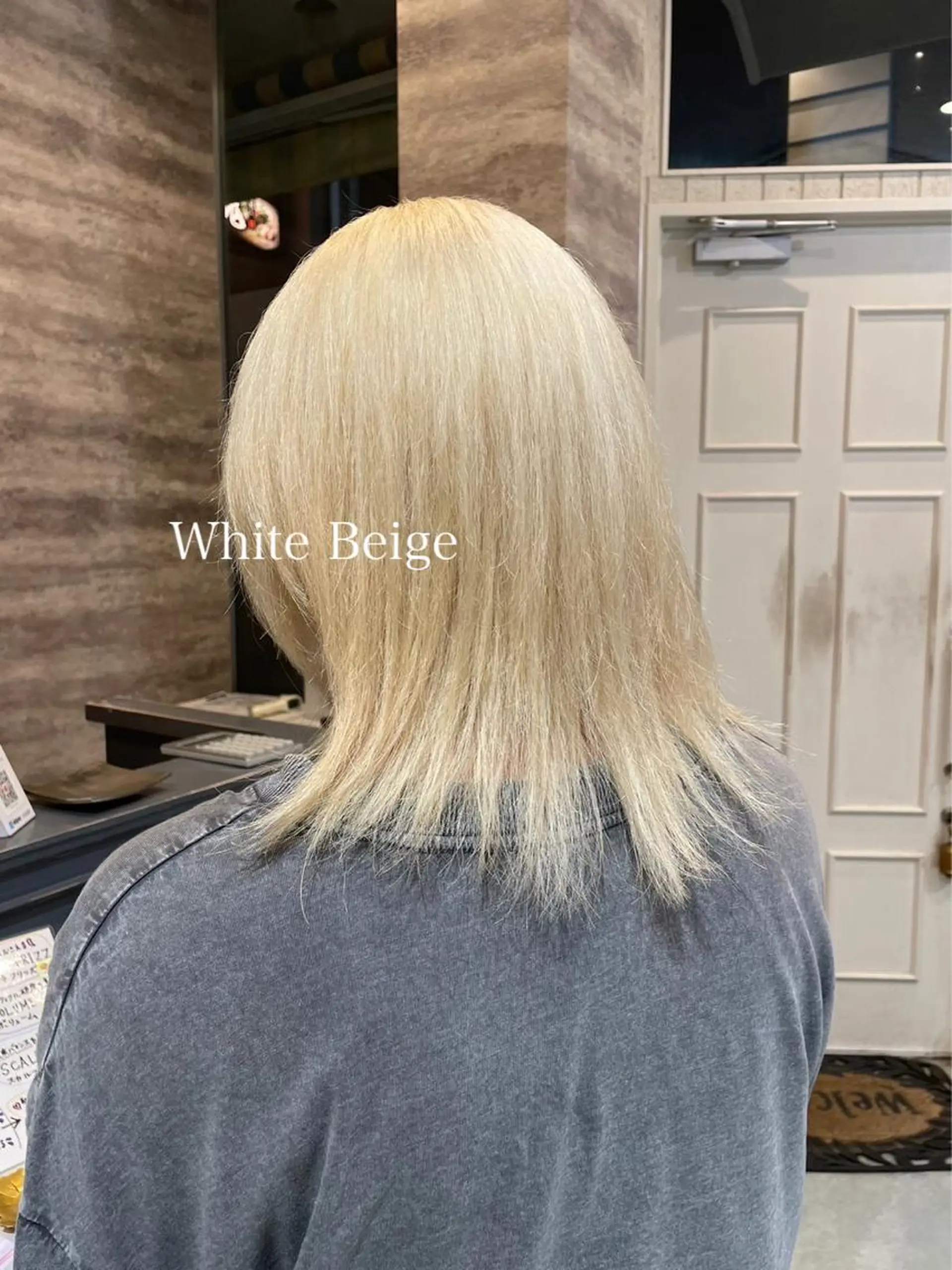 ミディアム カラー ブリーチ ブロンド ダブルカラー グラデーションカラー ハイライトカラー 💈Blanco💈 カラー&ケア🌈のヘアスタイル