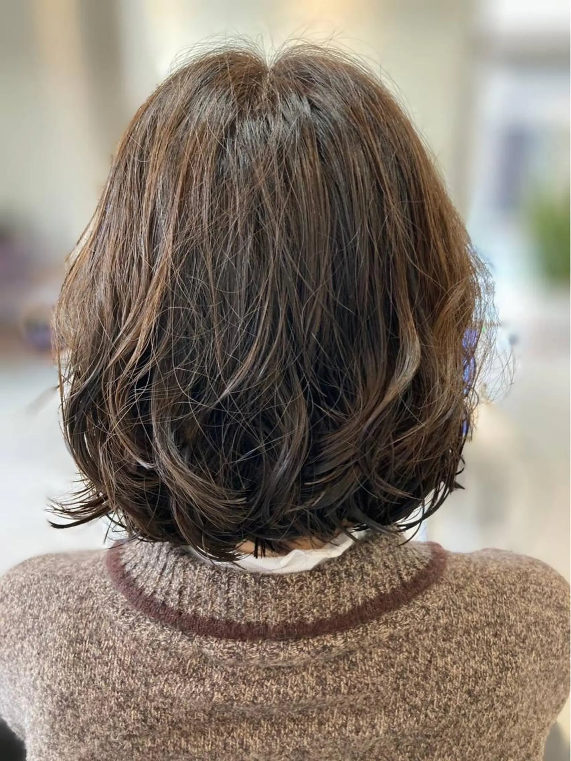 ミディアム カット パーマ トリートメント 寺田 ゆりのヘアスタイル