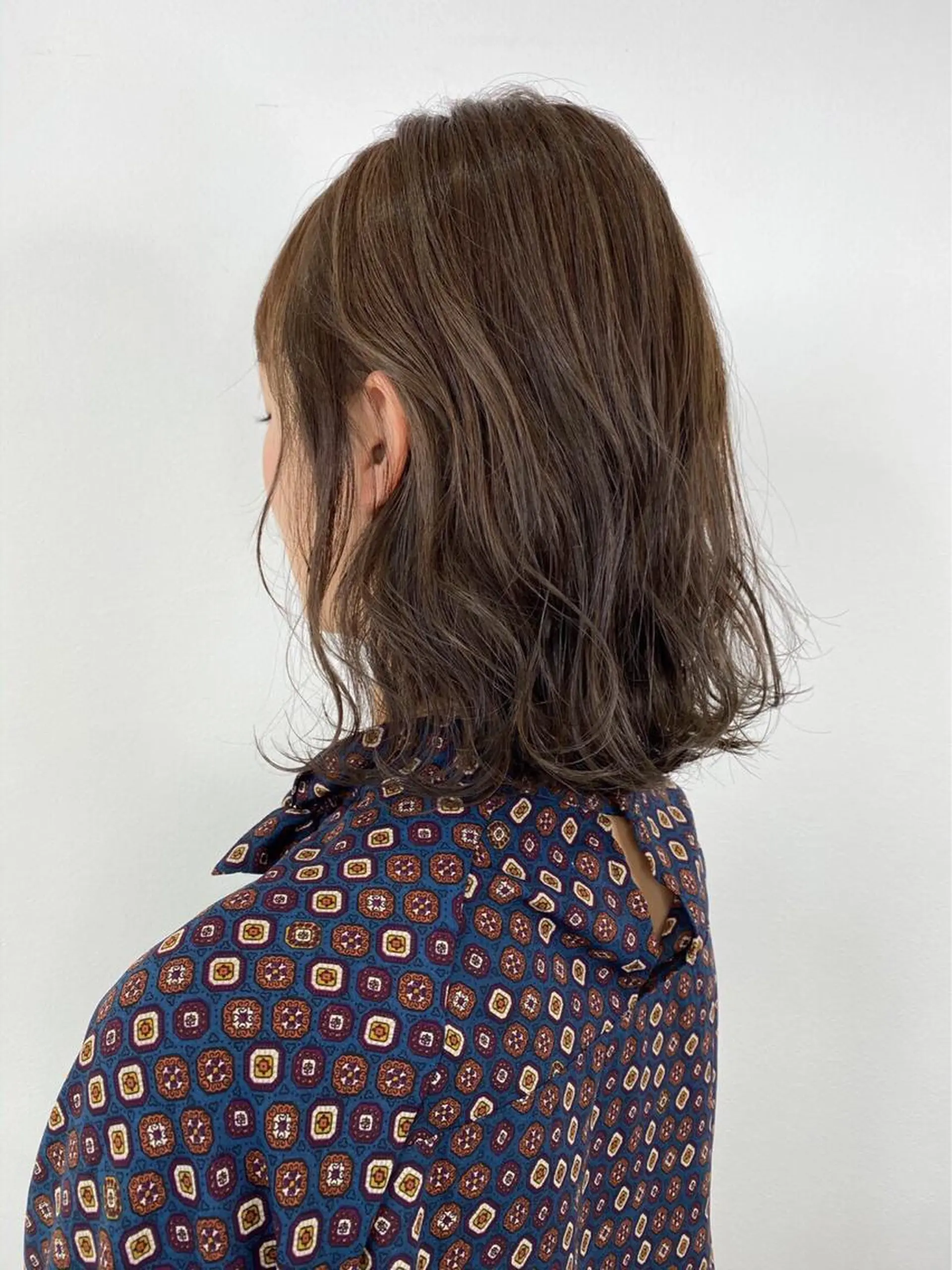 ミディアム カラー ヘアアレンジ ベージュカラー ブラウンカラー ボブ カット ヘアカラー トリートメント AVANCE.神戸元町所属・ERI ☆のヘアスタイル