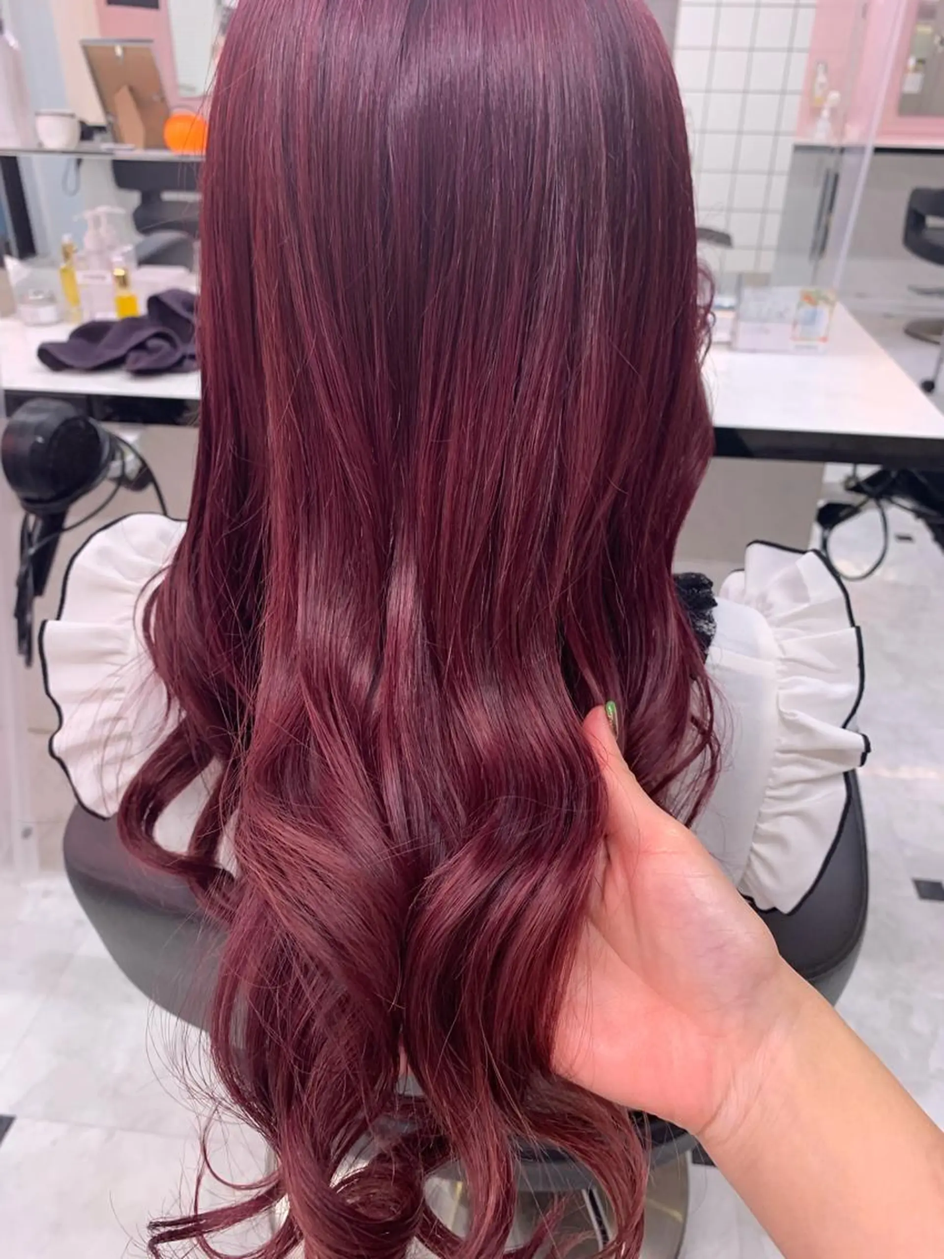 ミディアム カラー ヘアアレンジ 💕ブリーチカラー☁ 髪質改善💖サワのヘアスタイル