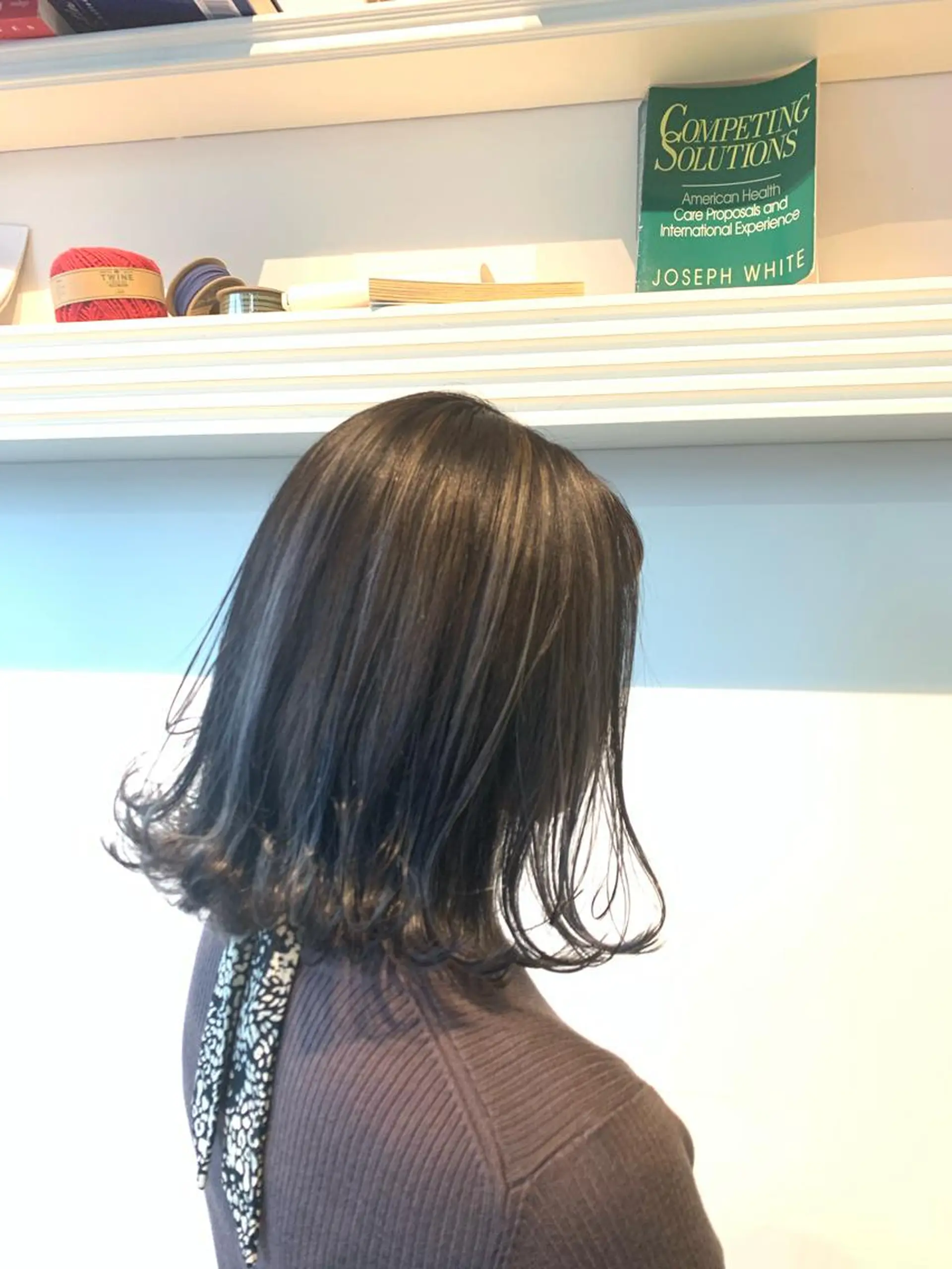 ショート アッシュ ハイライト ヘアカラー トリートメント ヘッドスパ ヘアセット 山口 竣也のヘアスタイル