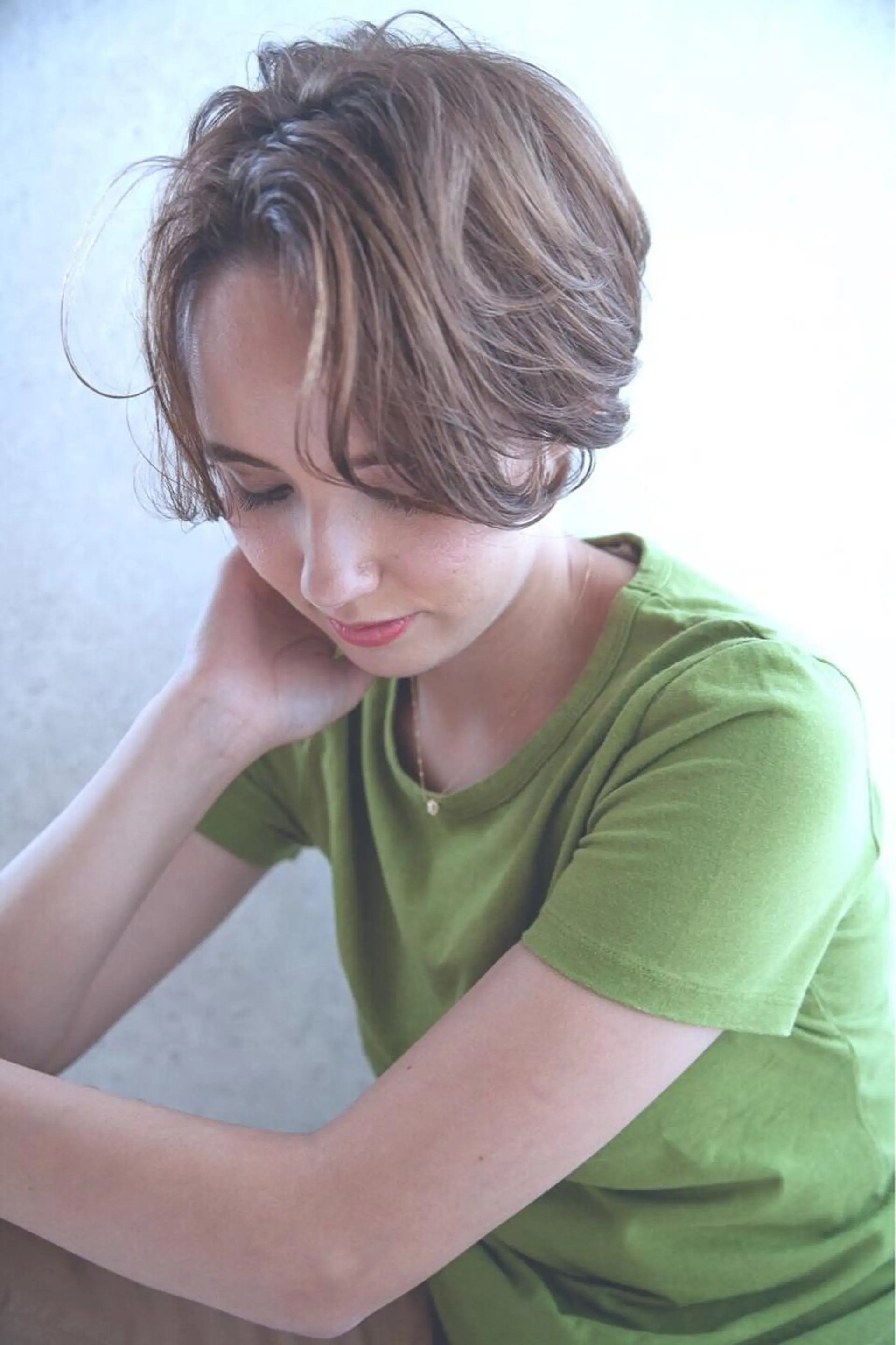 ショート カラー パーマ ヘアアレンジ GRAND OMOTESANDOのヘアスタイル