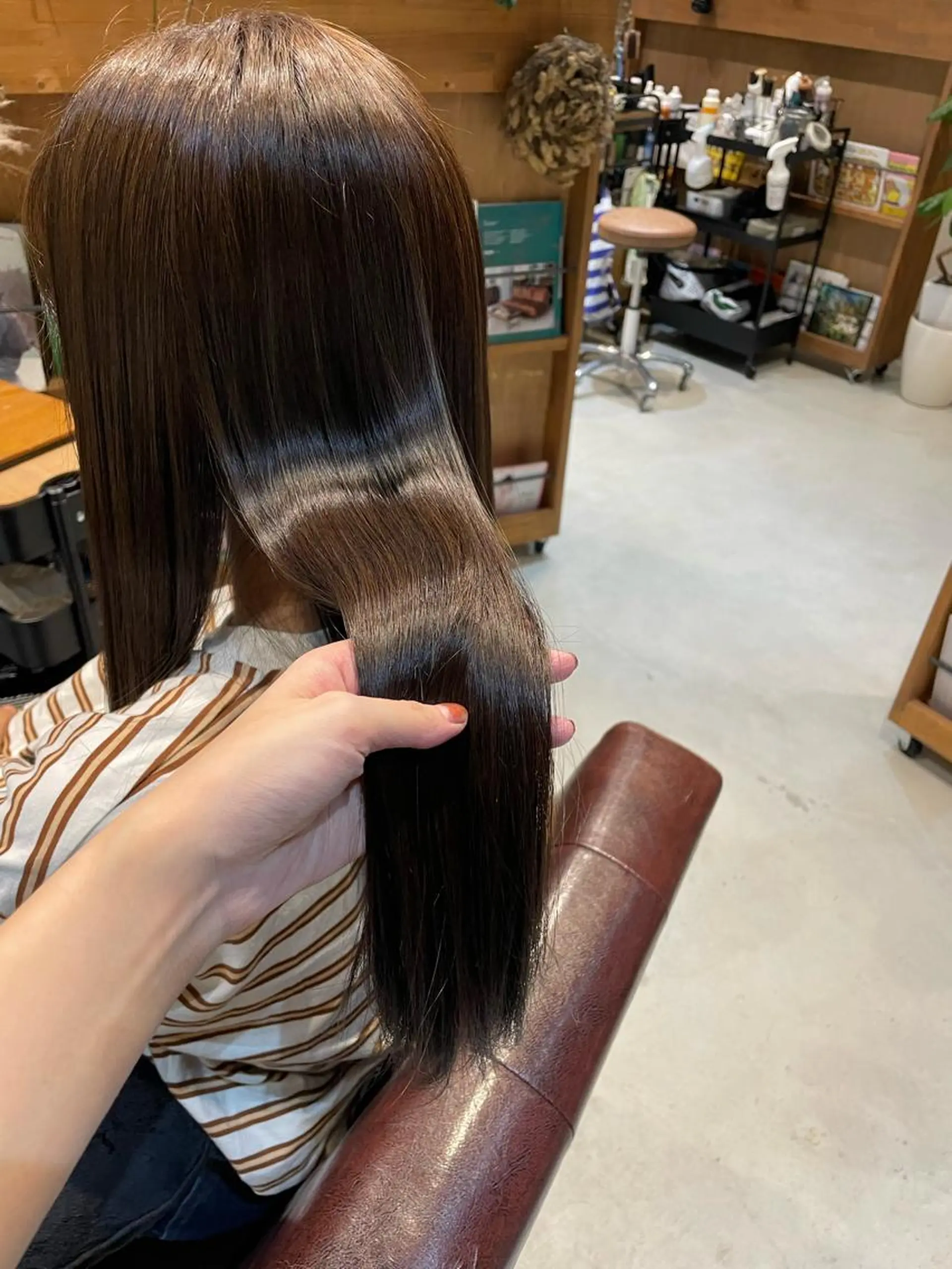 ロング カラー トリートメント ヘアカラー Loma ミレイのヘアスタイル