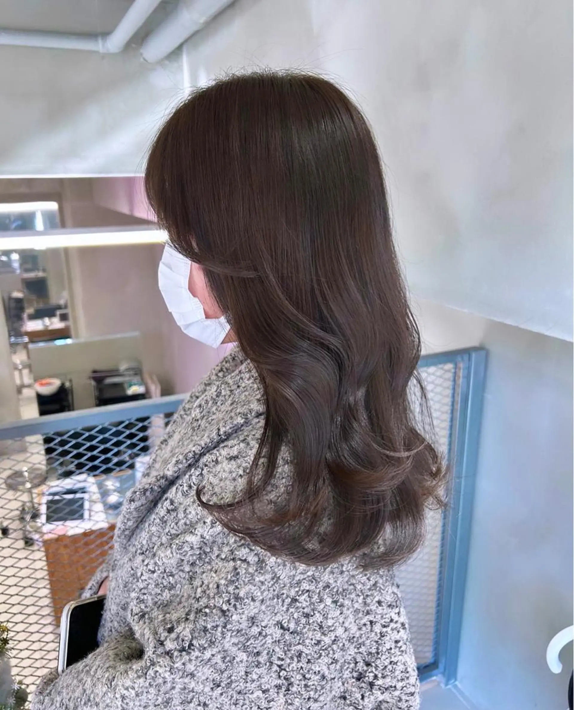 セミロング カット ヘアカラー トリートメント くすみカラー🏹🤎 Tsukinaのヘアスタイル