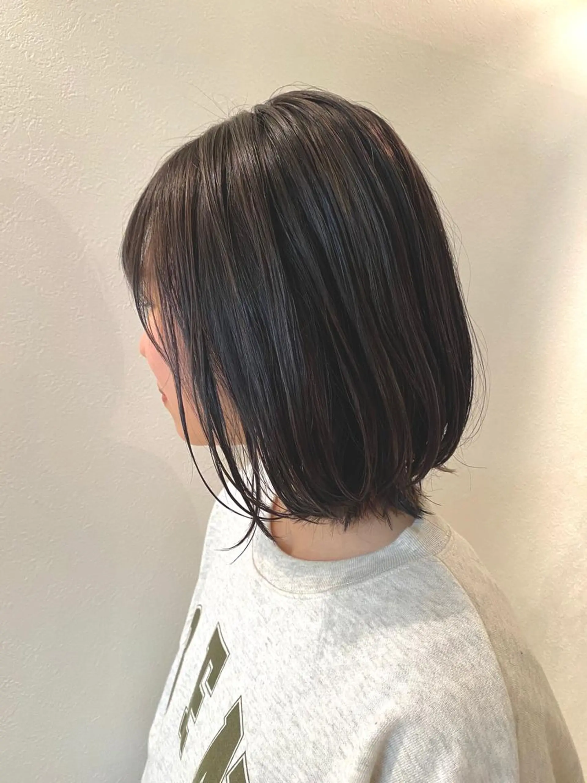 ミディアム カラー ダブルカラー 安永 涼のヘアスタイル