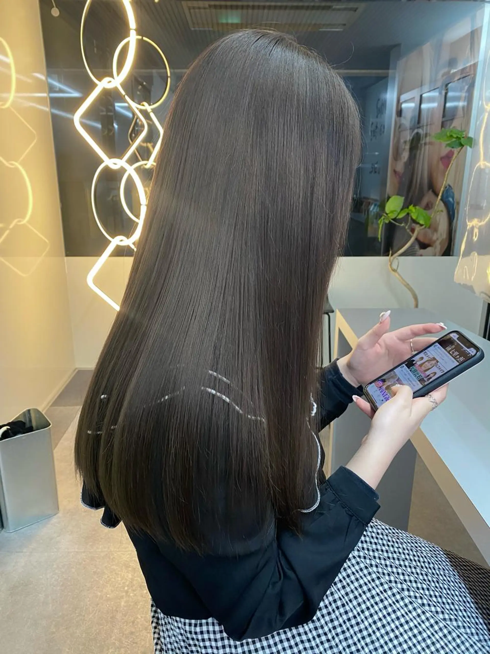 ロング カラー グレージュ 当日予約◎ risaのヘアスタイル