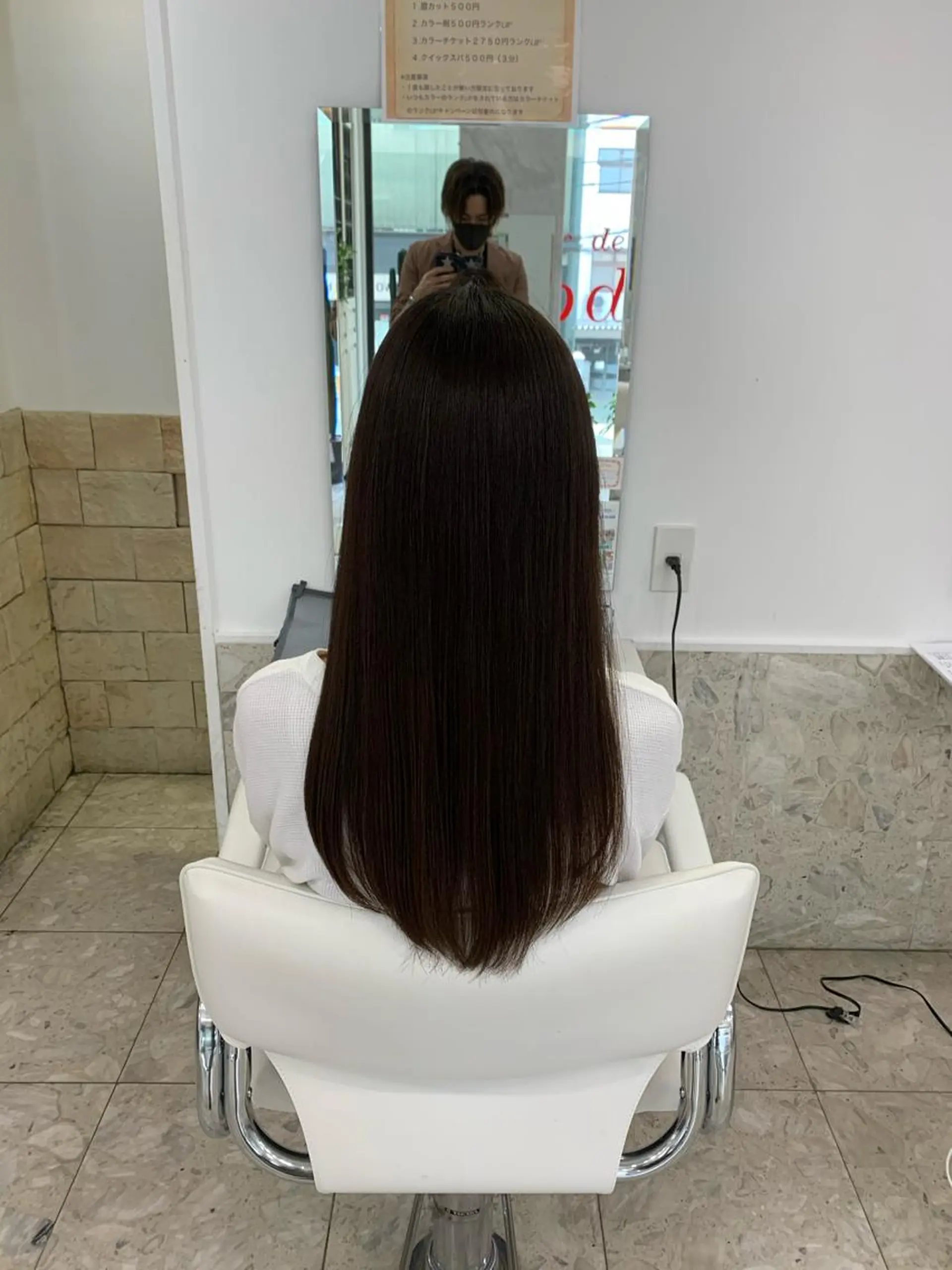 ロング パーマ ストレートパーマ 相武台ショート特化 💐川崎希💐のヘアスタイル