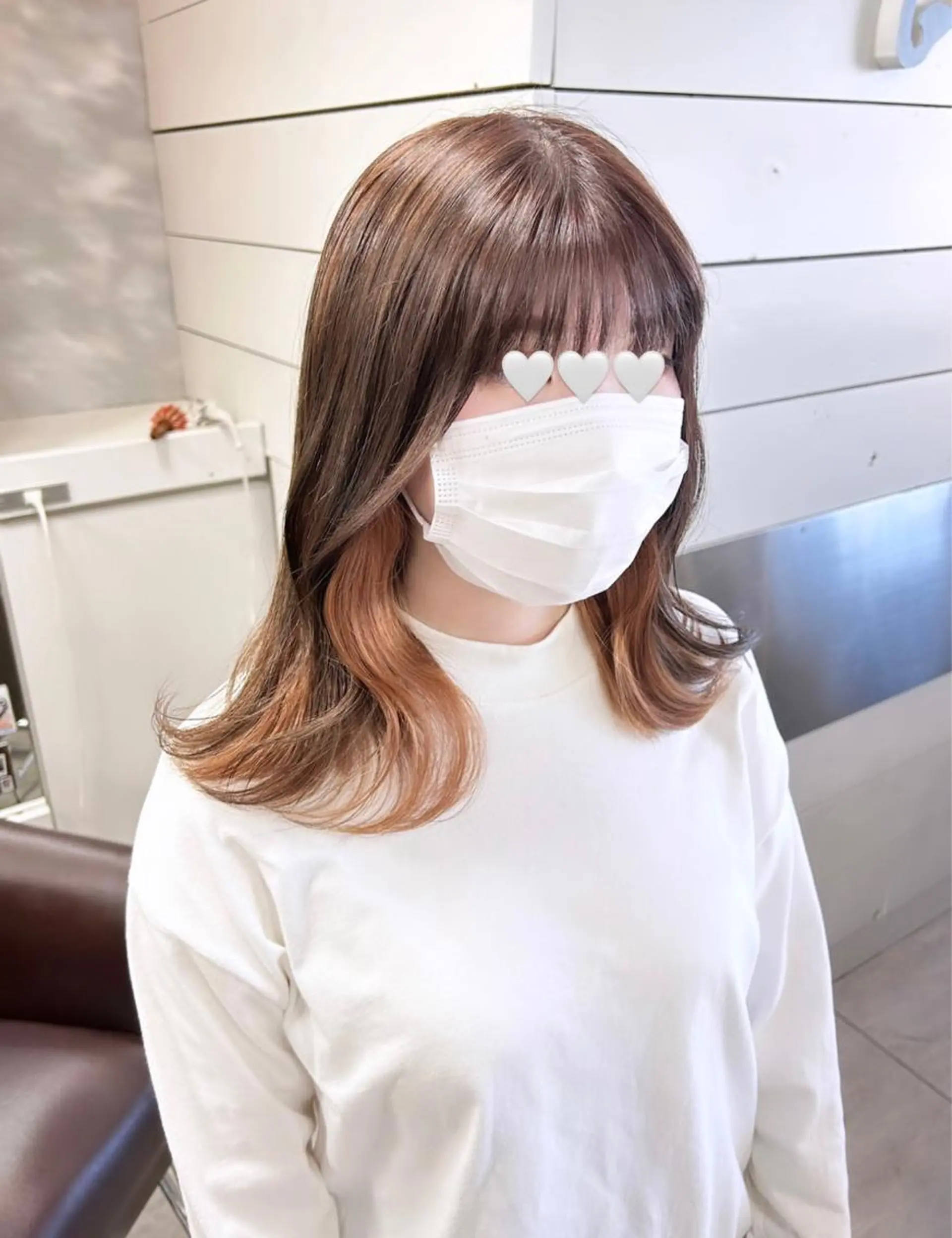 ミディアム カット ヘアカラー トリートメント 🫧艶髪カラー🫧 森本くるみのヘアスタイル