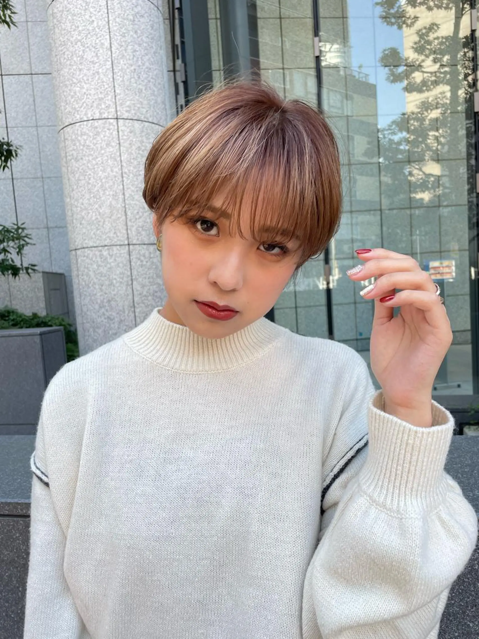 ショート カラー ショートヘア カット ヘアカラー トリートメント ヘッドスパ One By The Ect所属・ショート/脱白髪染め ☆宇﨑悠実のヘアスタイル