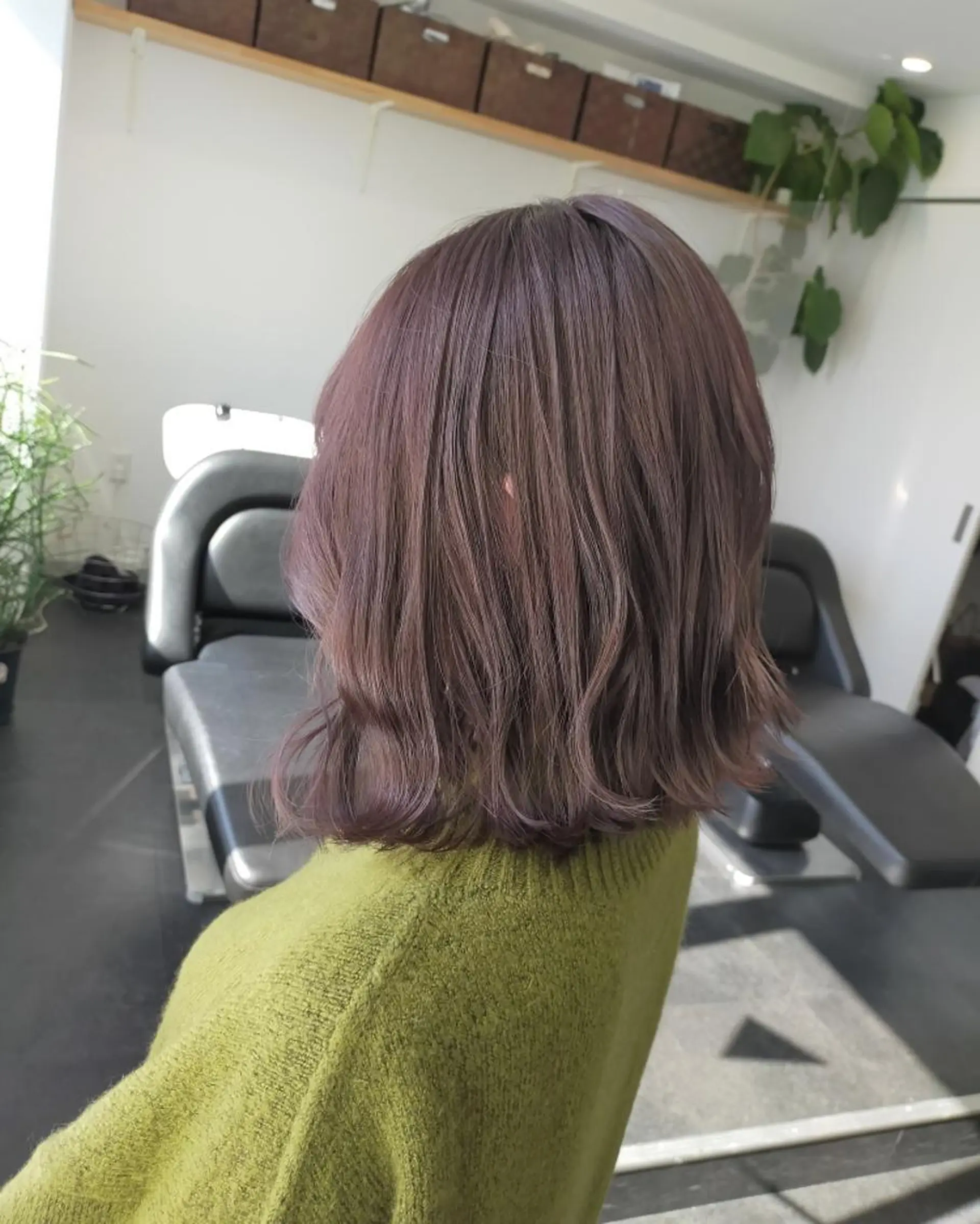 ミディアム カラー ラベンダーカラー ヘアカラー トリートメント JIL BLAN 京都所属・RU RIのヘアスタイル