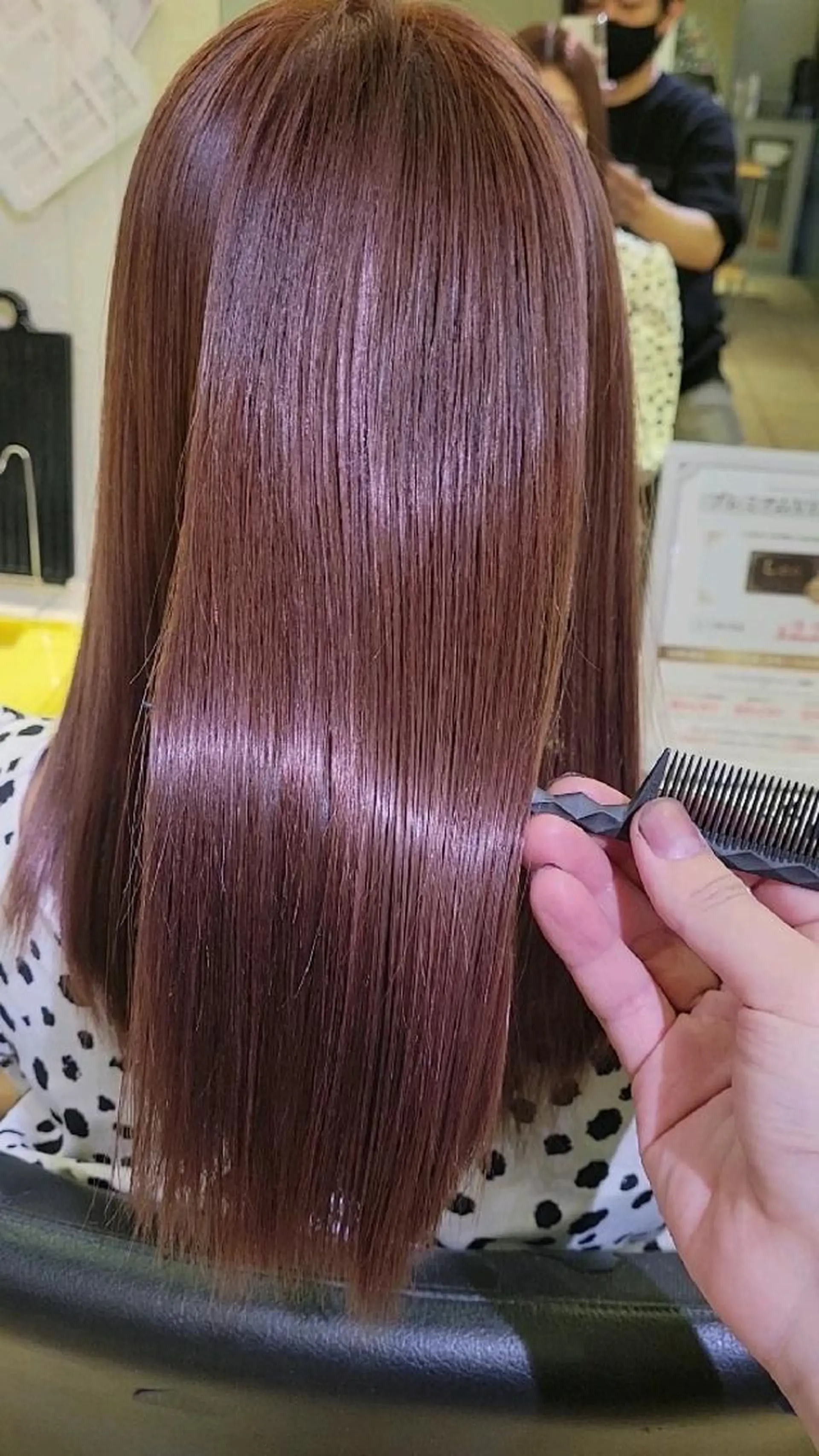 セミロング 髪質改善 トリートメント 【髪質改善美容師】t occa茨木篠原健太のヘアスタイル