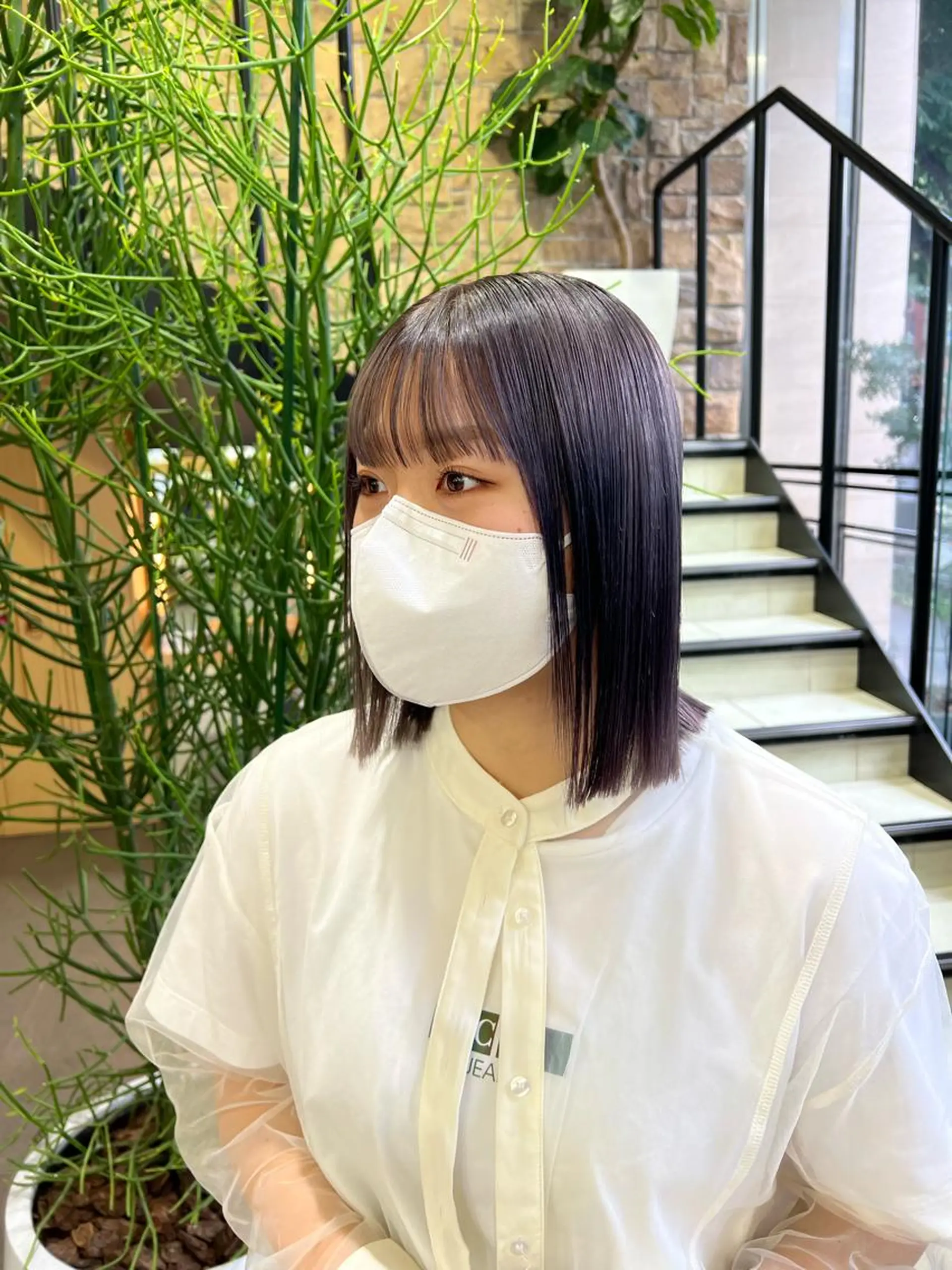 ミディアム 韓国ネイル🤎 ワンホン🩷くれはのネイルデザイン