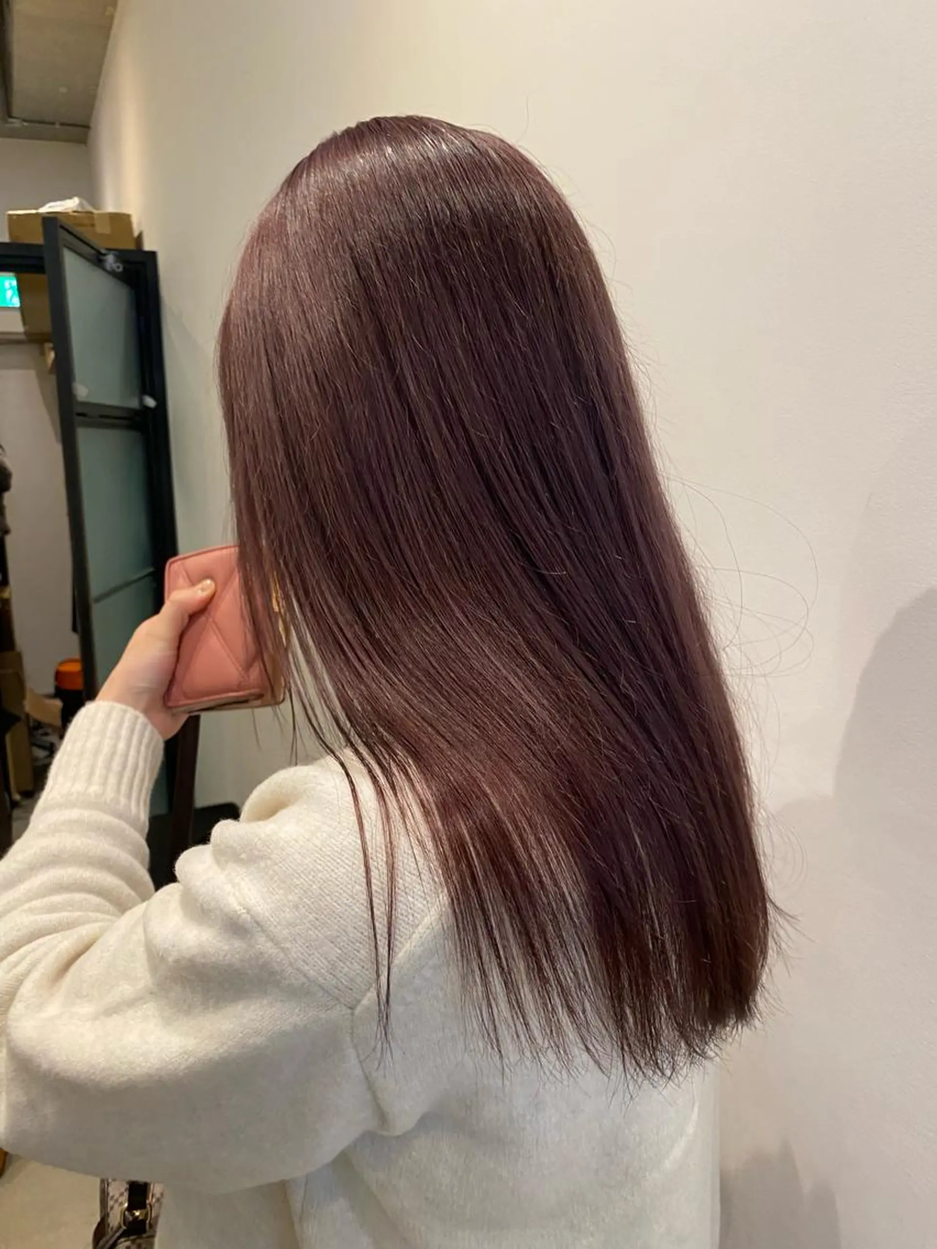 ロング カラー ブリーチ ラベンダーカラー yamashita moekaのヘアスタイル