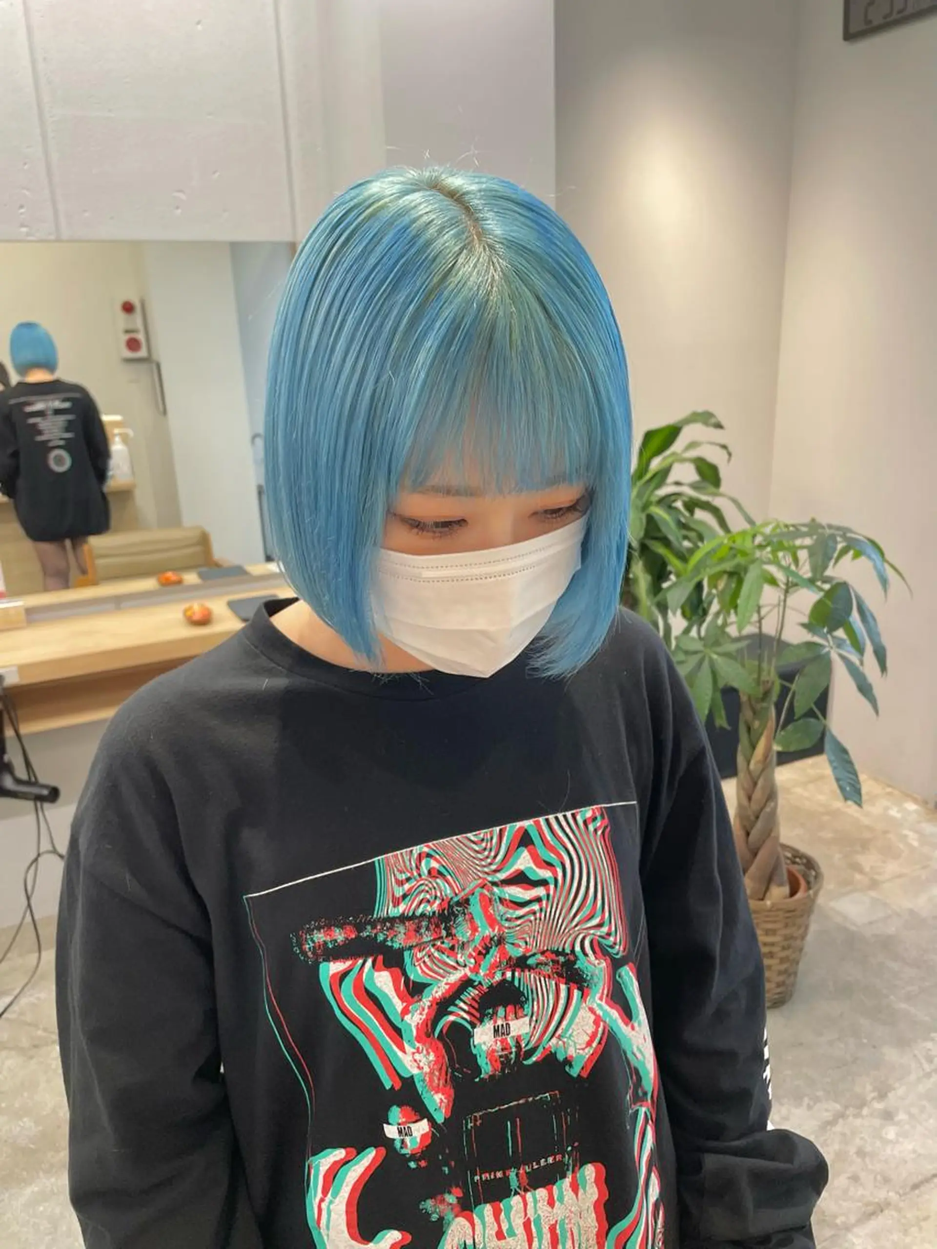 ミディアム ヘアカラー SAEKI【ior 】北千住店ブリーチのヘアスタイル