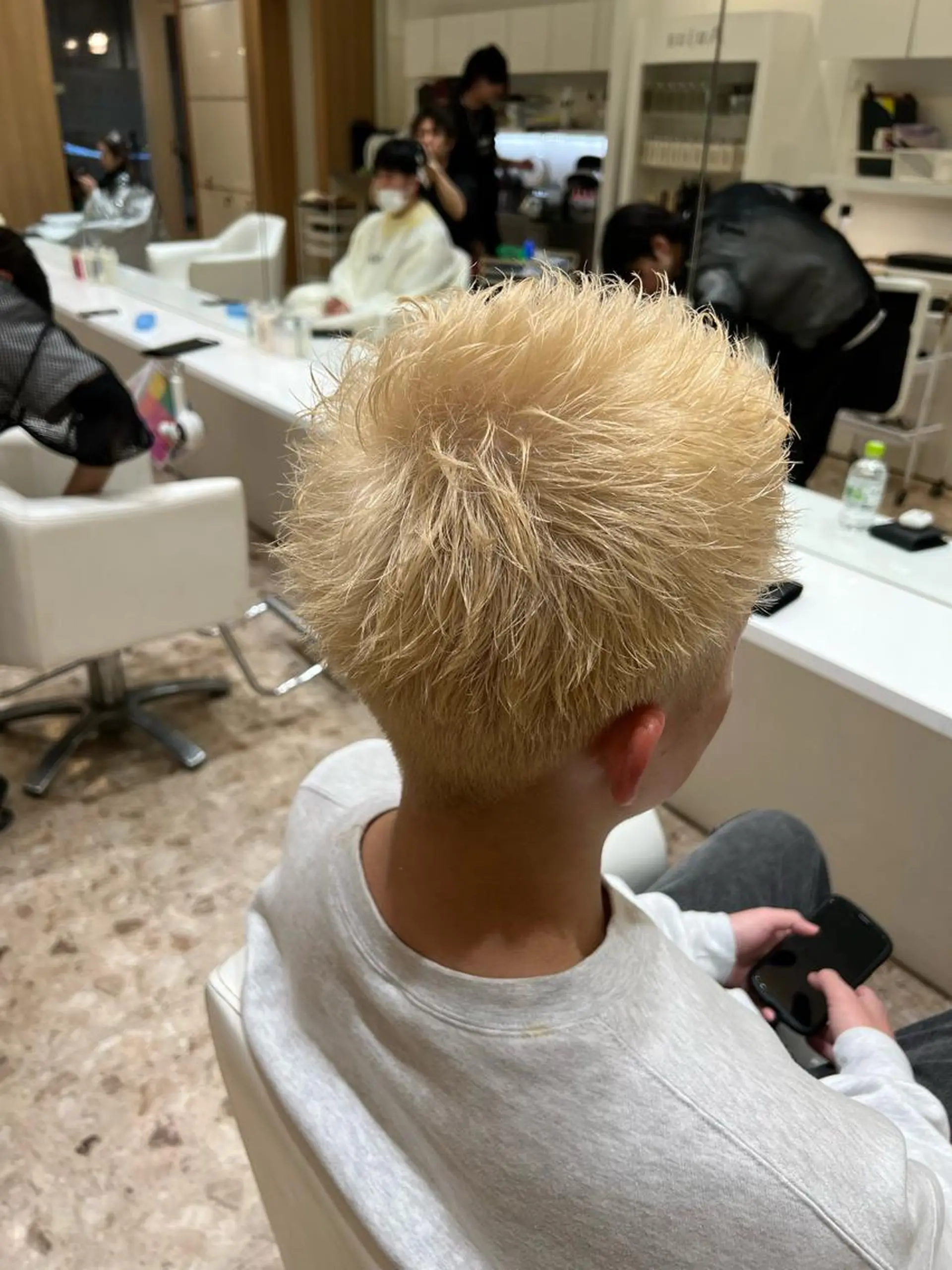 ショート カラー ヘアアレンジ メンズ メンズブリーチ ブリーチ KING of hair byNOISM所属・京都メンズ特化✨ No. 1/ユウキのヘアスタイル