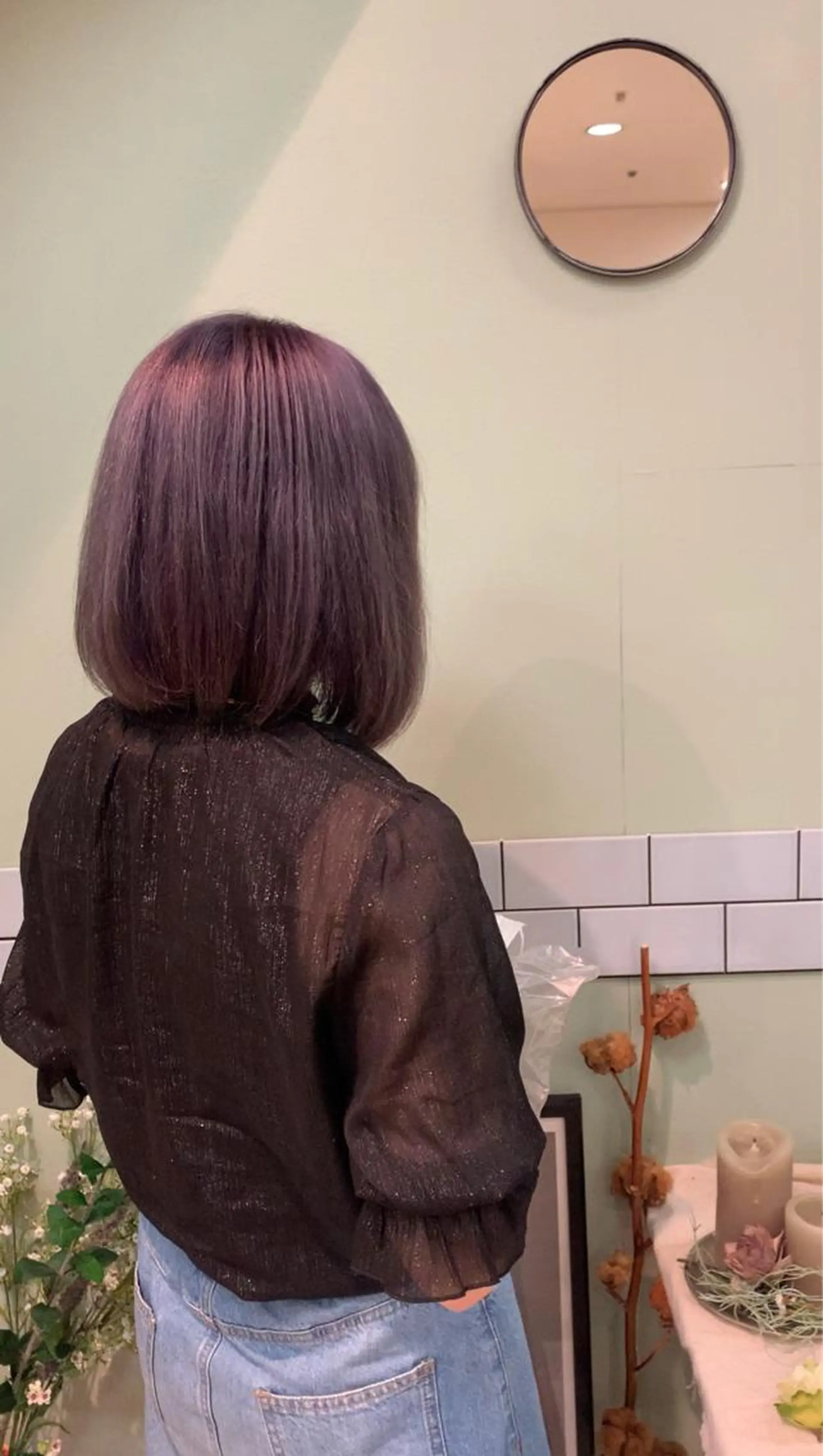 ミディアム カラー NYNY☃️上新庄 ❄️石川瑠青のヘアスタイル