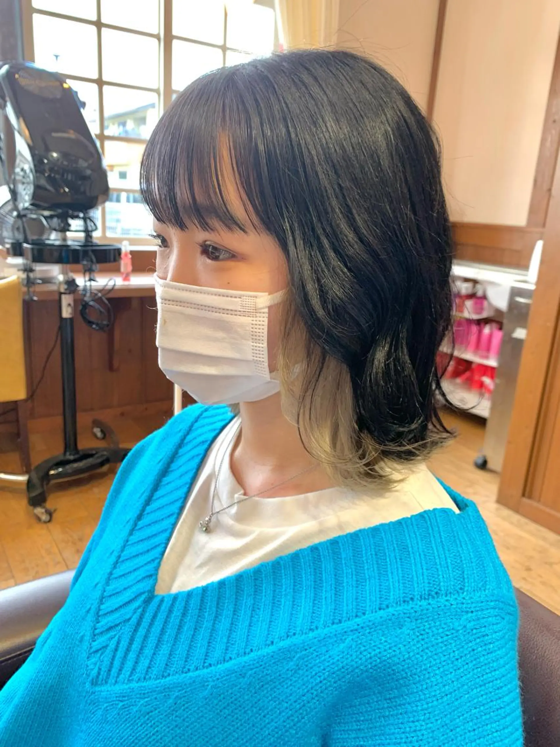 ミディアム カラー パーマ Artist 藤﨑紘成のヘアスタイル