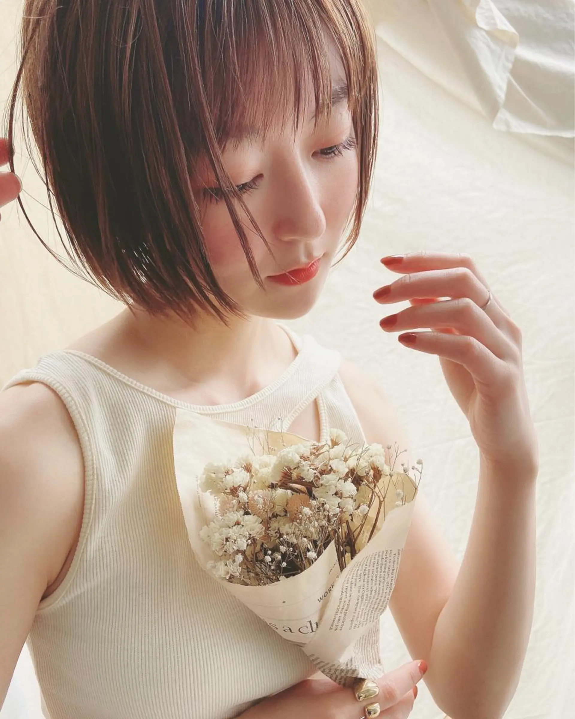 ショート カラー パーマ ヘアアレンジ メンズ キッズ ネイル マツエク・マツパ ショート/ボブ/ パーマ/柏原良亮のヘアスタイル