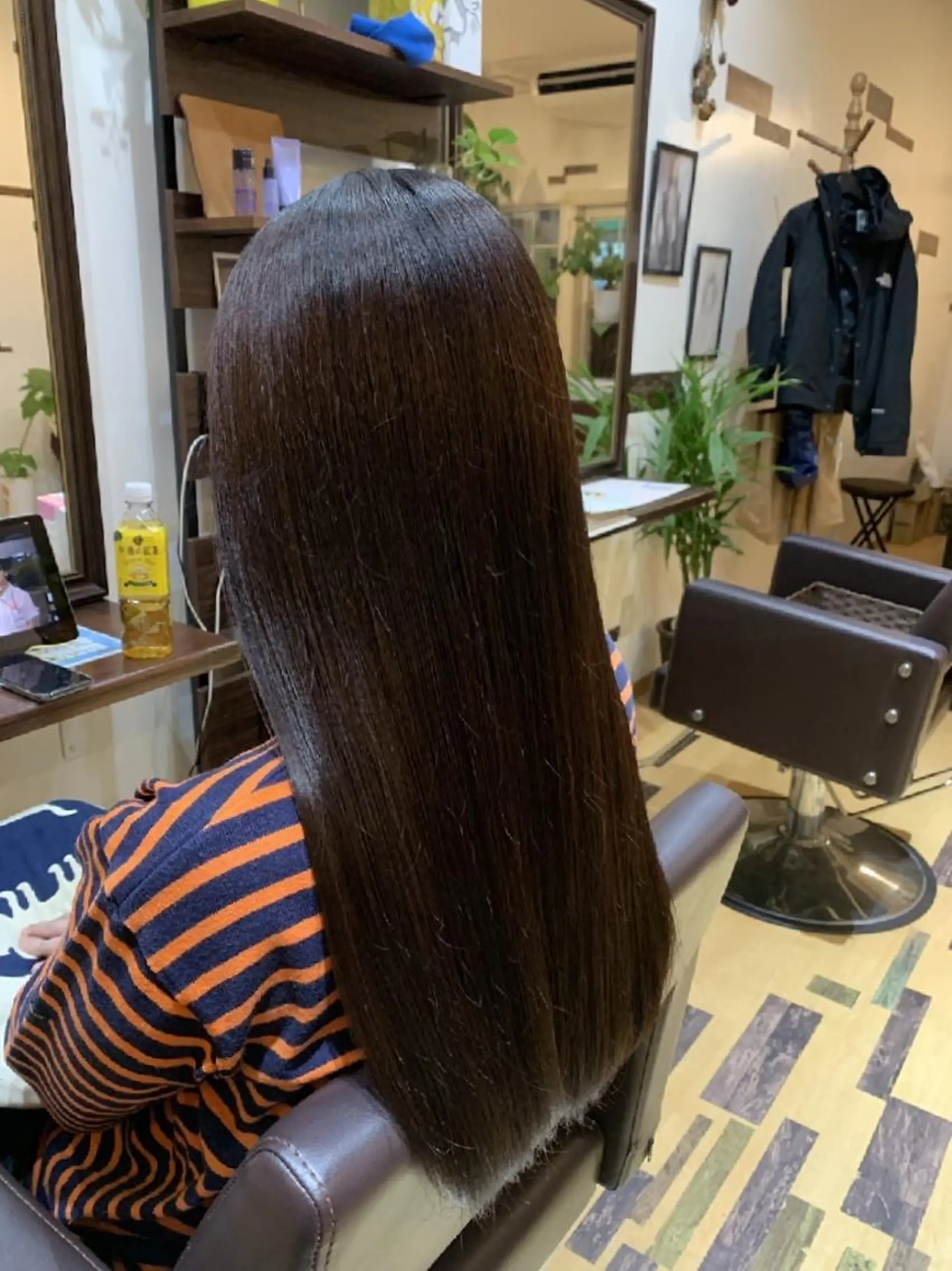 ロング カラー ブラウンカラー オレンジ オレンジブラウン SUGAR所属・サトウ シューイチのヘアスタイル