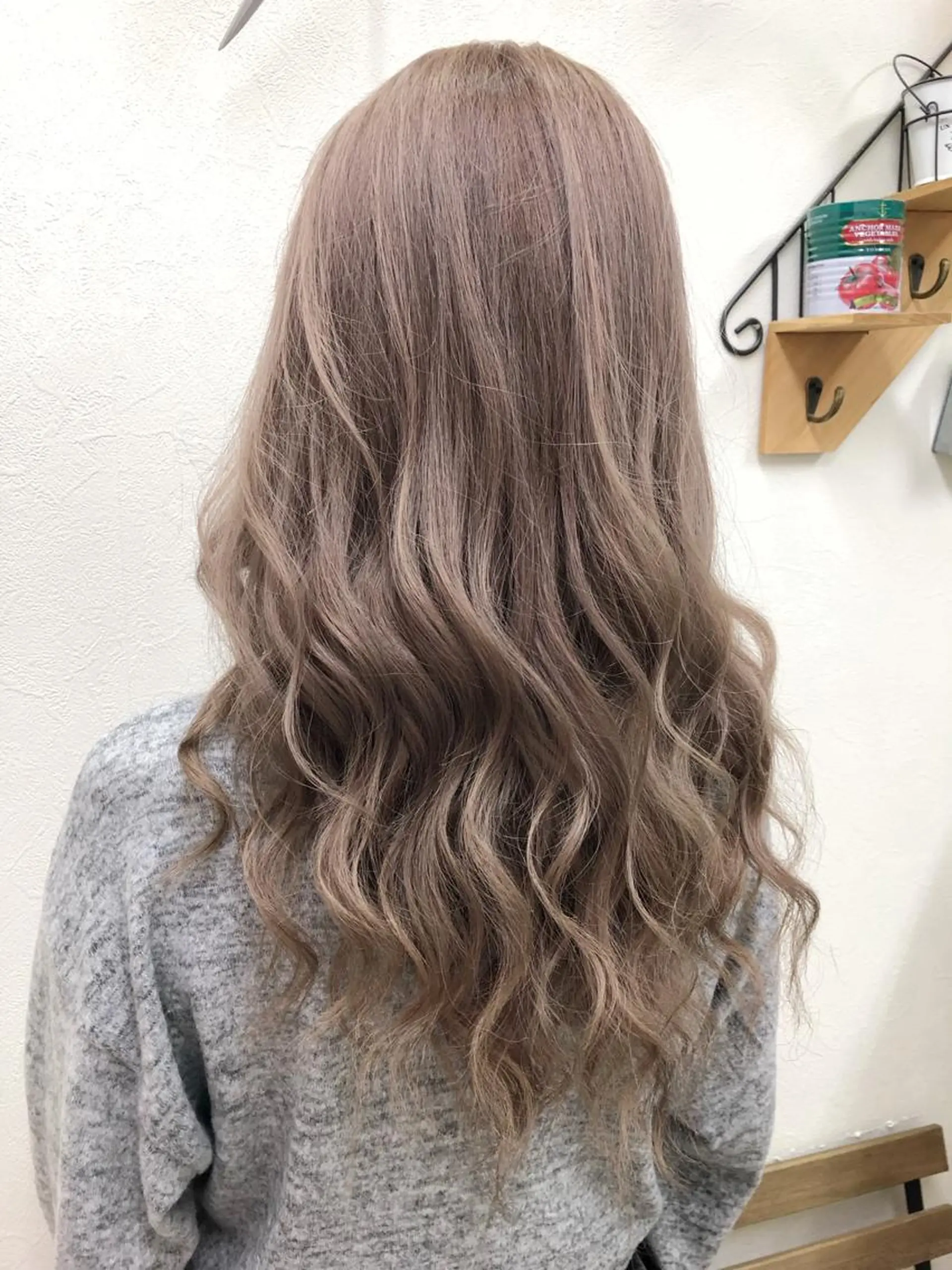 セミロング カラー ベージュカラー 透明感カラー グレージュ 池袋🧡ダブルカラー /馴染ませエクステのヘアスタイル