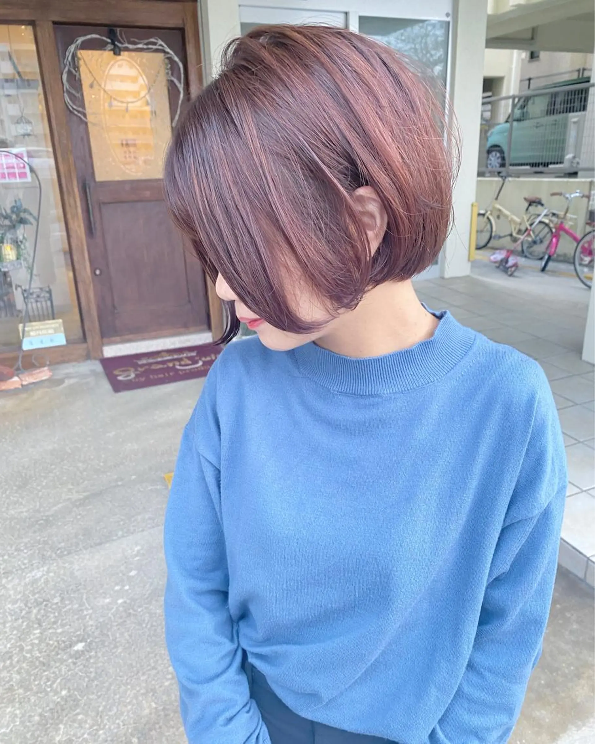 ショート カラー イルミナカラー カット ヘアカラー grand juteのヘアスタイル