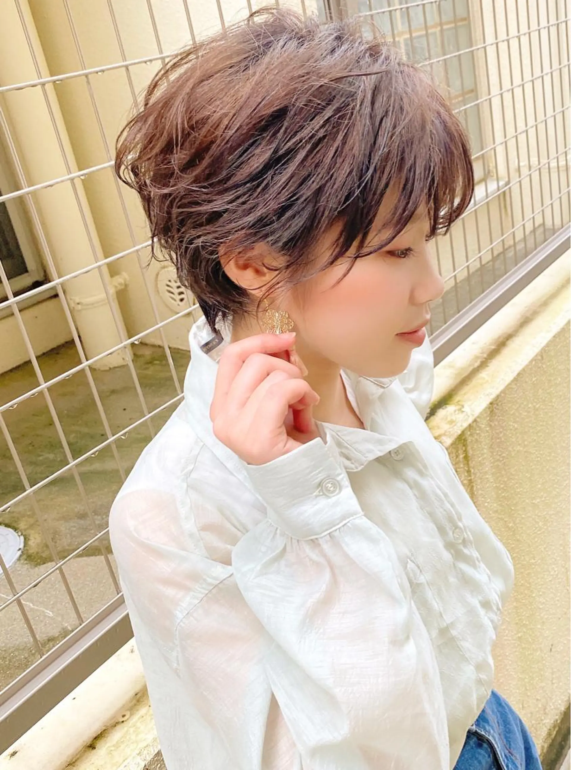 ショート カラー イルミナカラー カット ヘアカラー grand juteのヘアスタイル