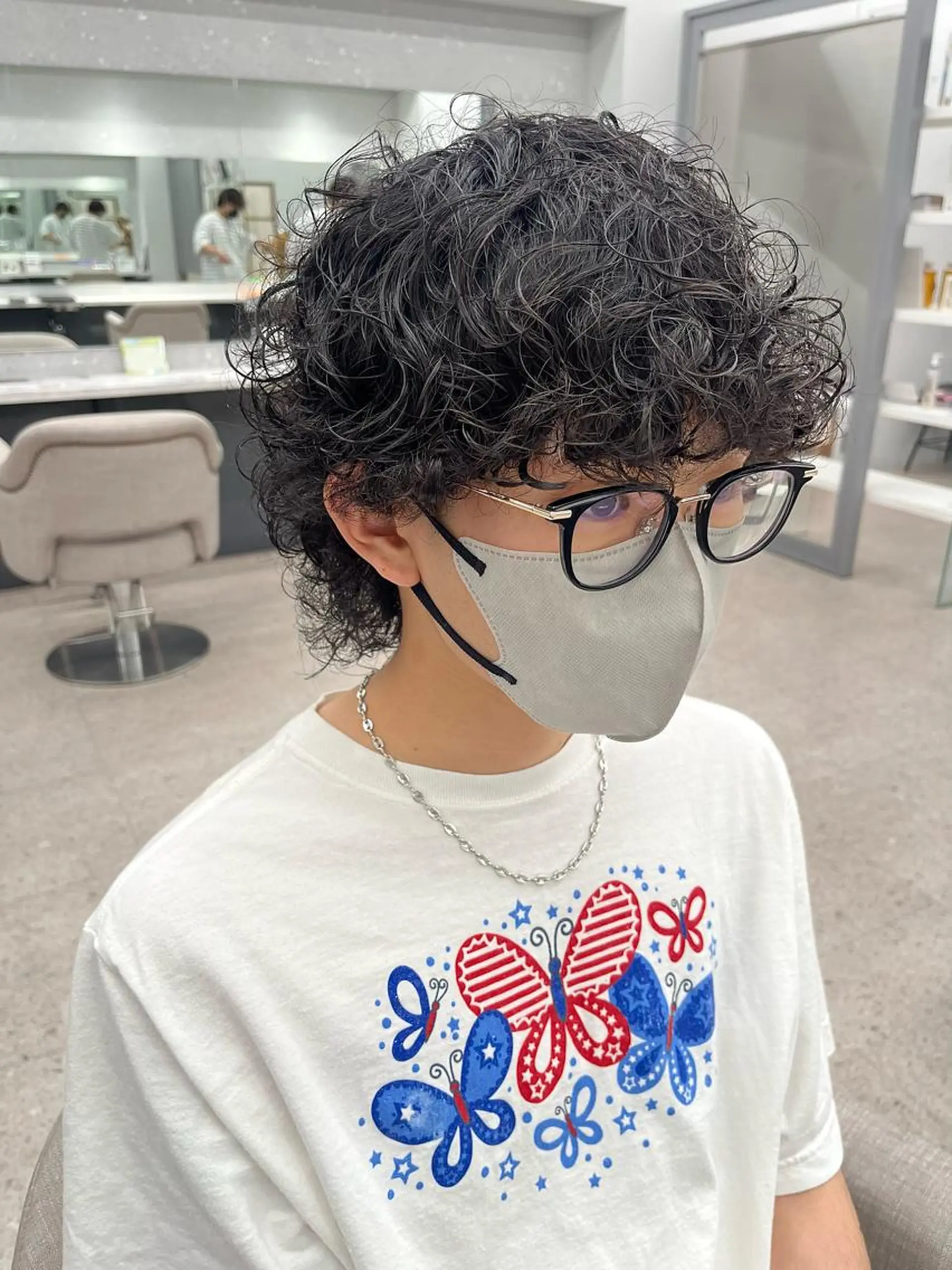 パーマ メンズ カット パーマ 🍐シャドウパーマ メンズ特化/守岡🍐のヘアスタイル