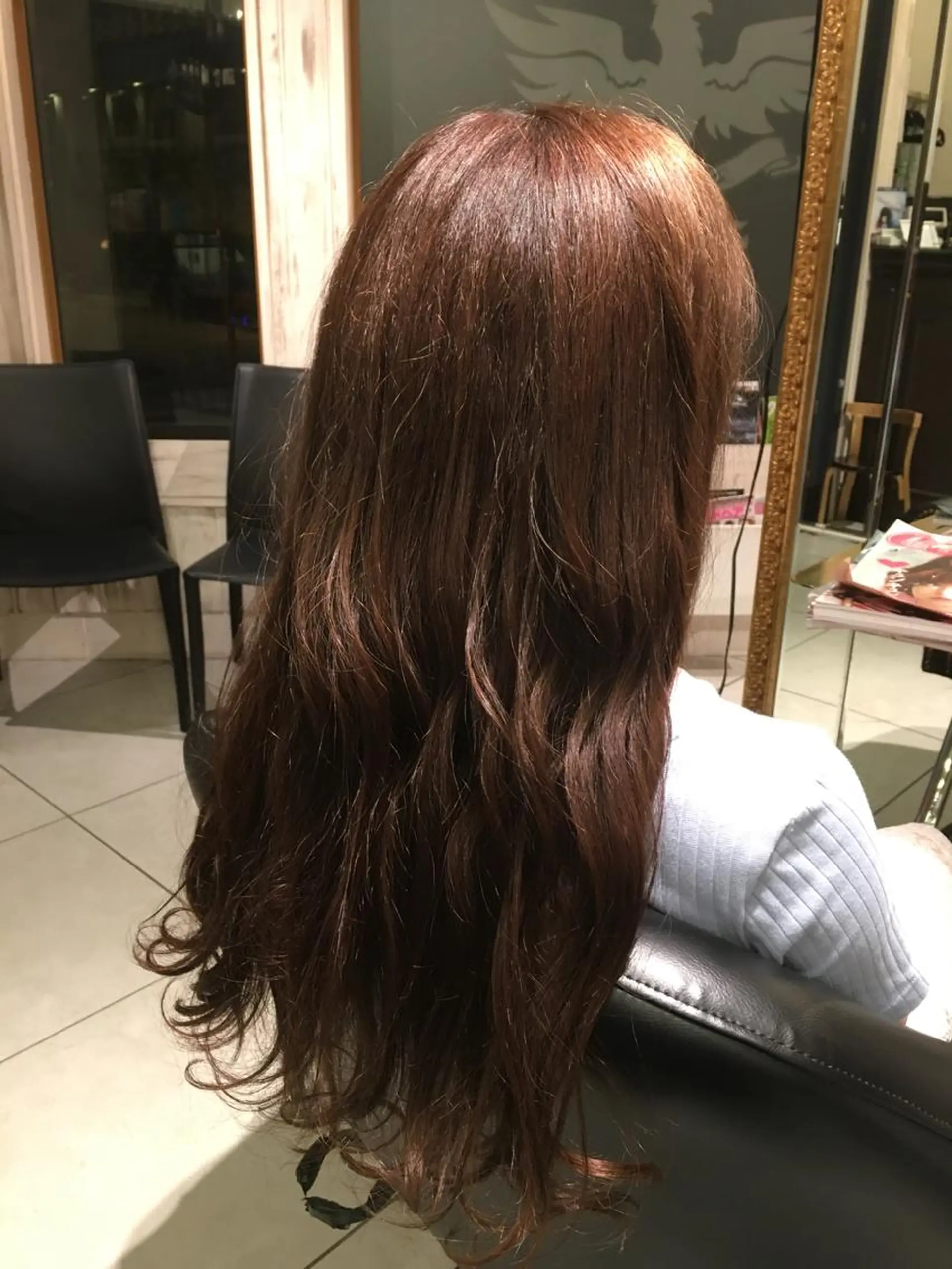 ロング カラー グレージュ イルミナカラー FENICE onthe beach所属・永井大樹✨ 透明感カラー✨のヘアスタイル