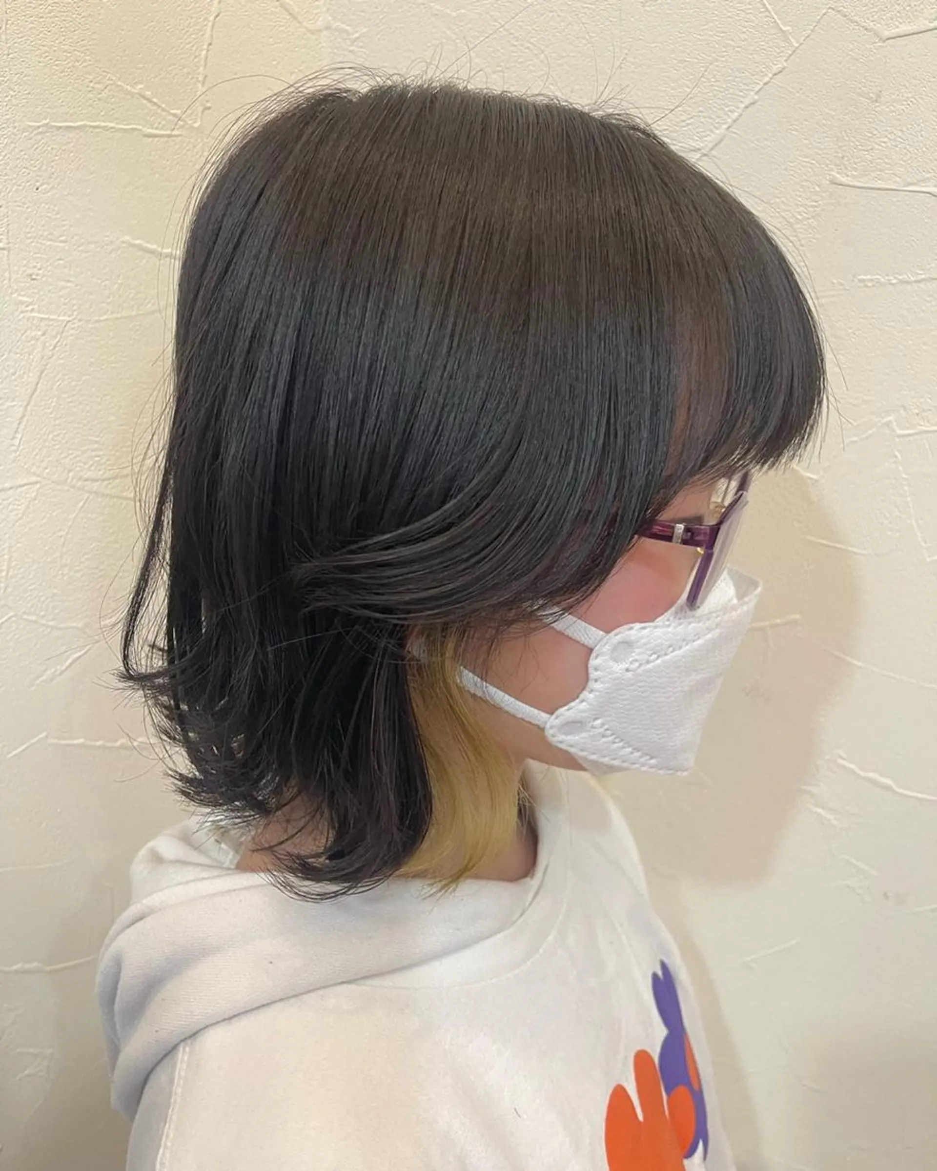 ショート カラー ダブルカラー ハイライトカラー インナーカラー ボブ ハイライト justbeauty CiNQのヘアスタイル