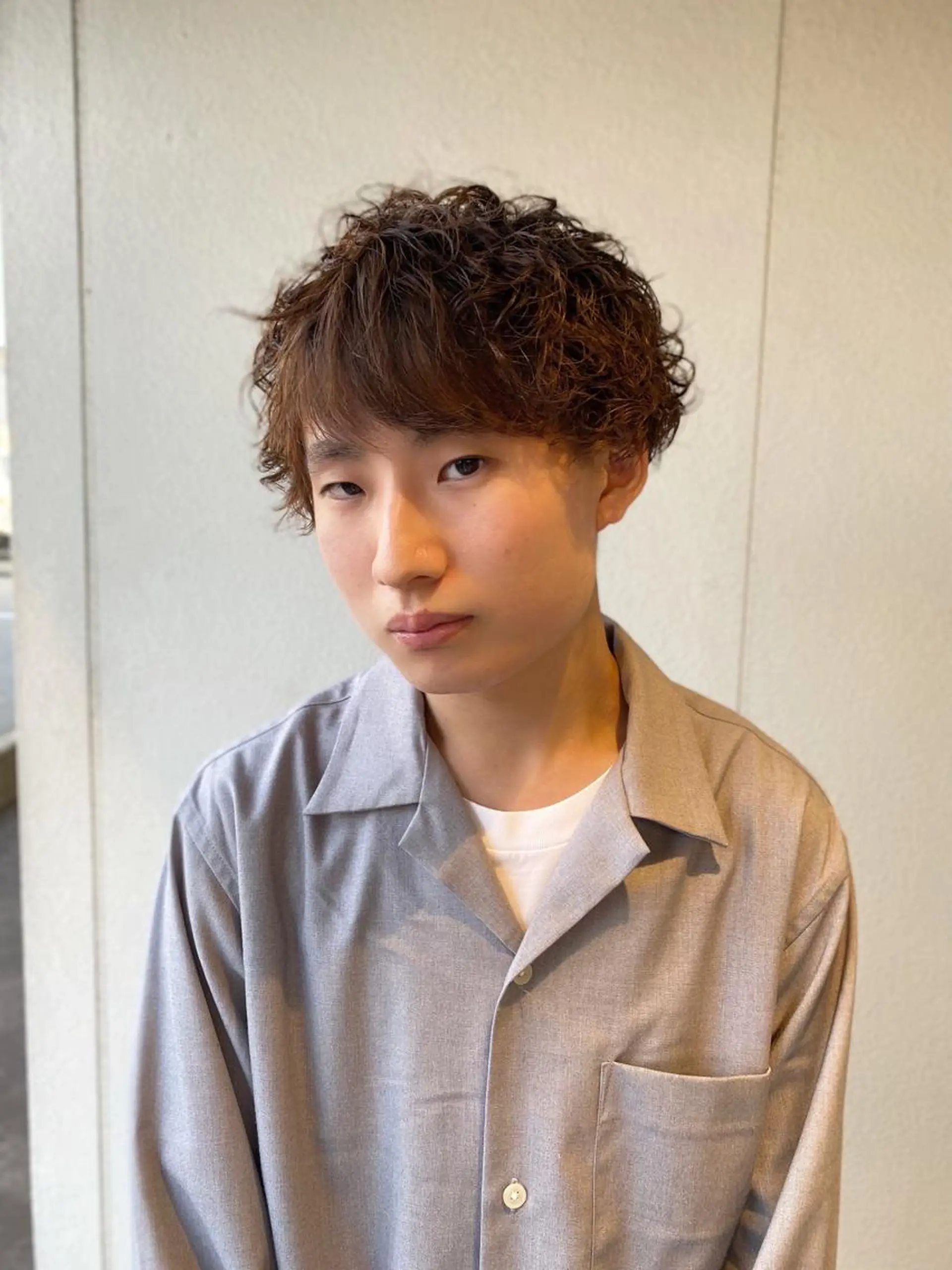 ショート カラー パーマ ヘアアレンジ メンズ 坂尻 嘉珠也のヘアスタイル