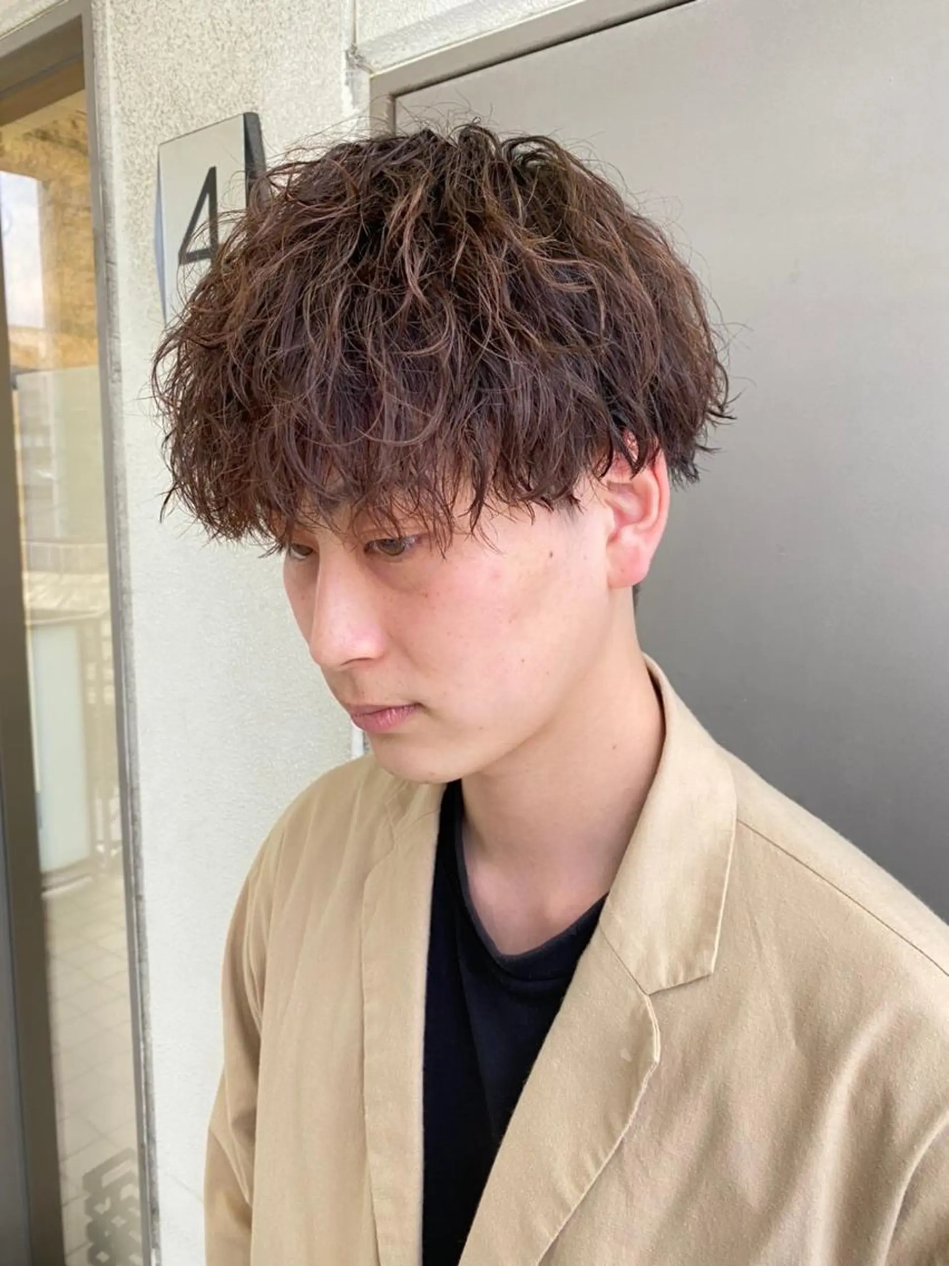 メンズ パーマ カラー beauty: beast 大名店のヘアスタイル