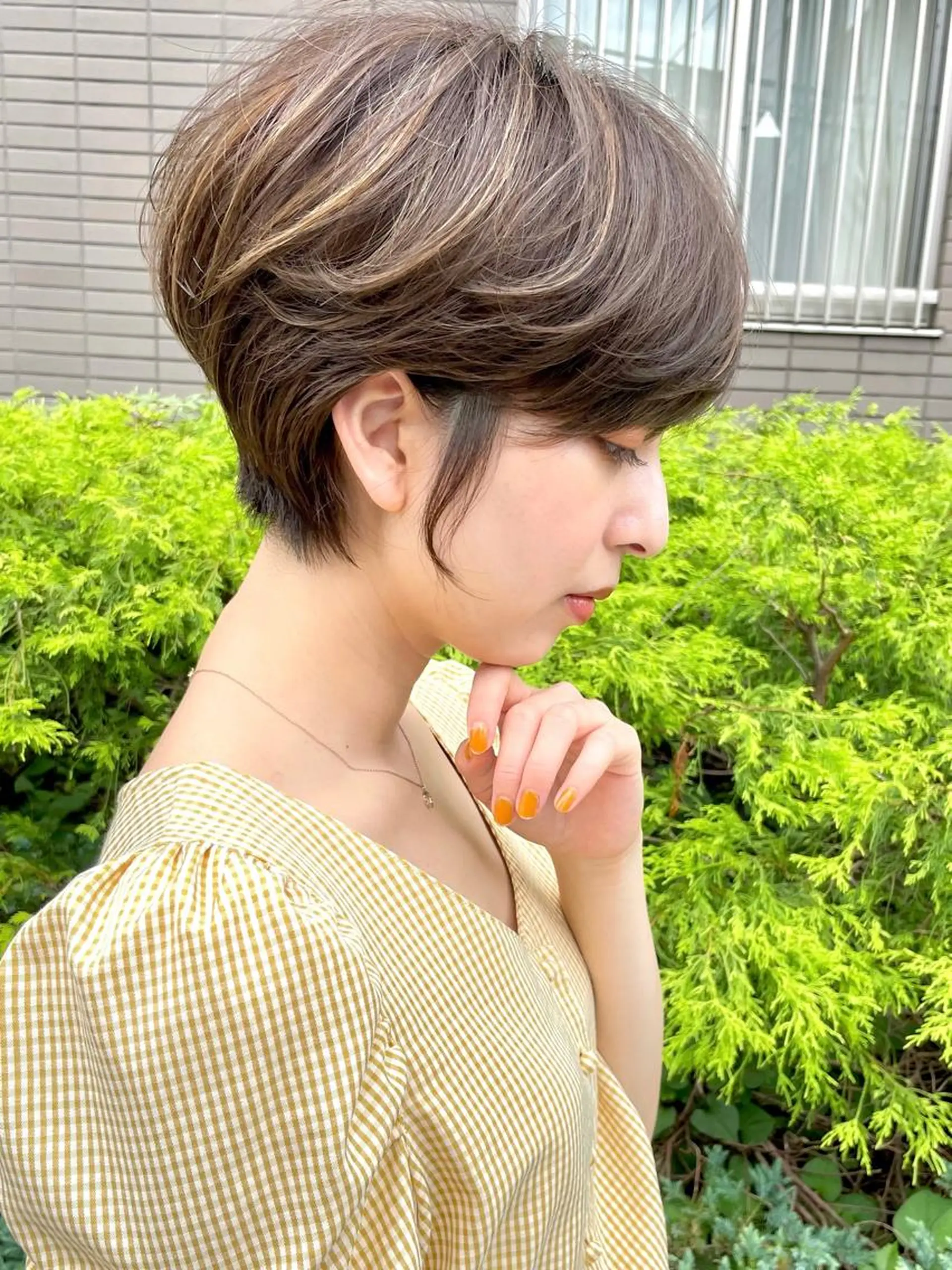 ショート カラー カット ヘアカラー 【韓国　レイヤー 髪質改善✨】かずのヘアスタイル