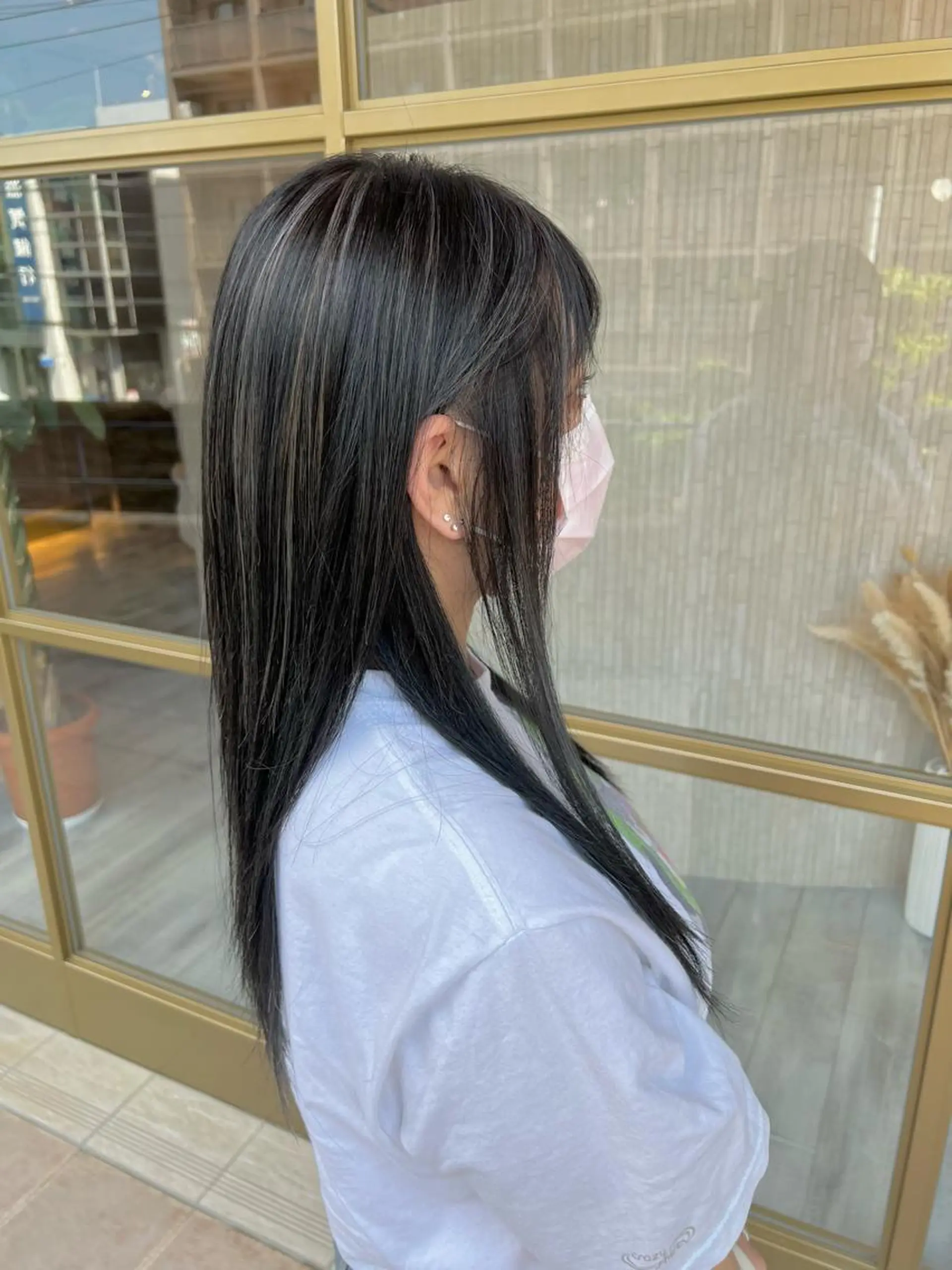ロング カラー ハイライトカラー ハイライト ヘアカラー トリートメント Aya/四条烏丸/ インナーカラーのヘアスタイル