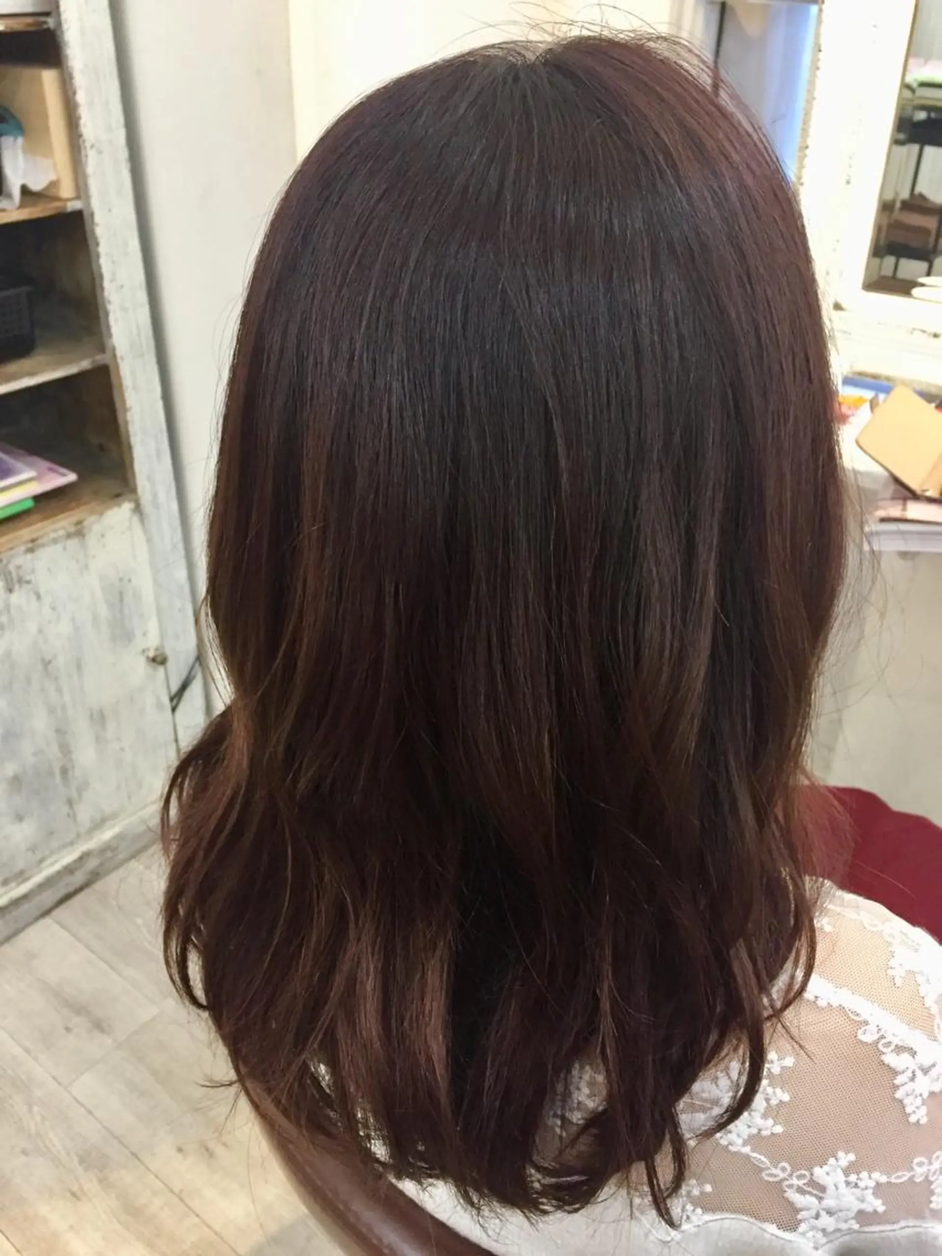 ミディアム カラー ピンクカラー バイオレットカラー カット トリートメント 【艶髪、髪質改善✨】 Zina杉川のヘアスタイル