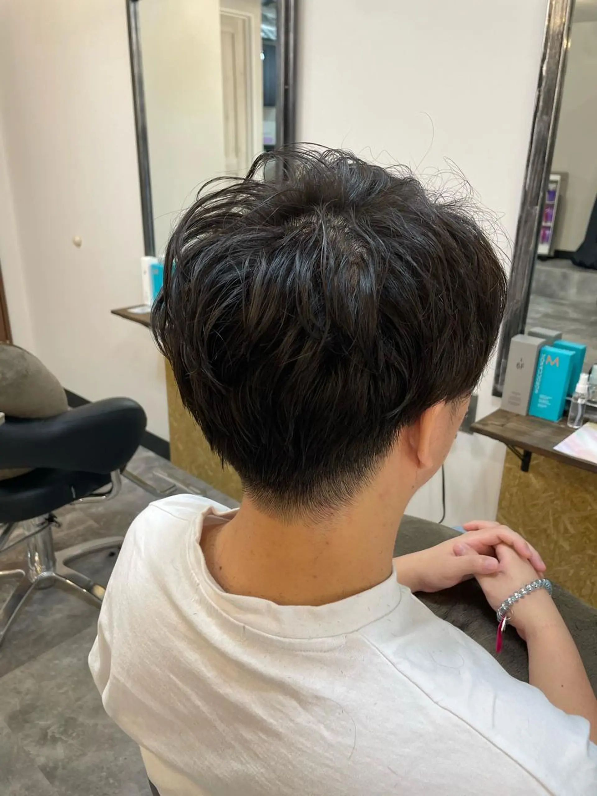ショート メンズ カット ヘッドスパ メンズパーマ屋さん /yuki☃️💭のヘアスタイル