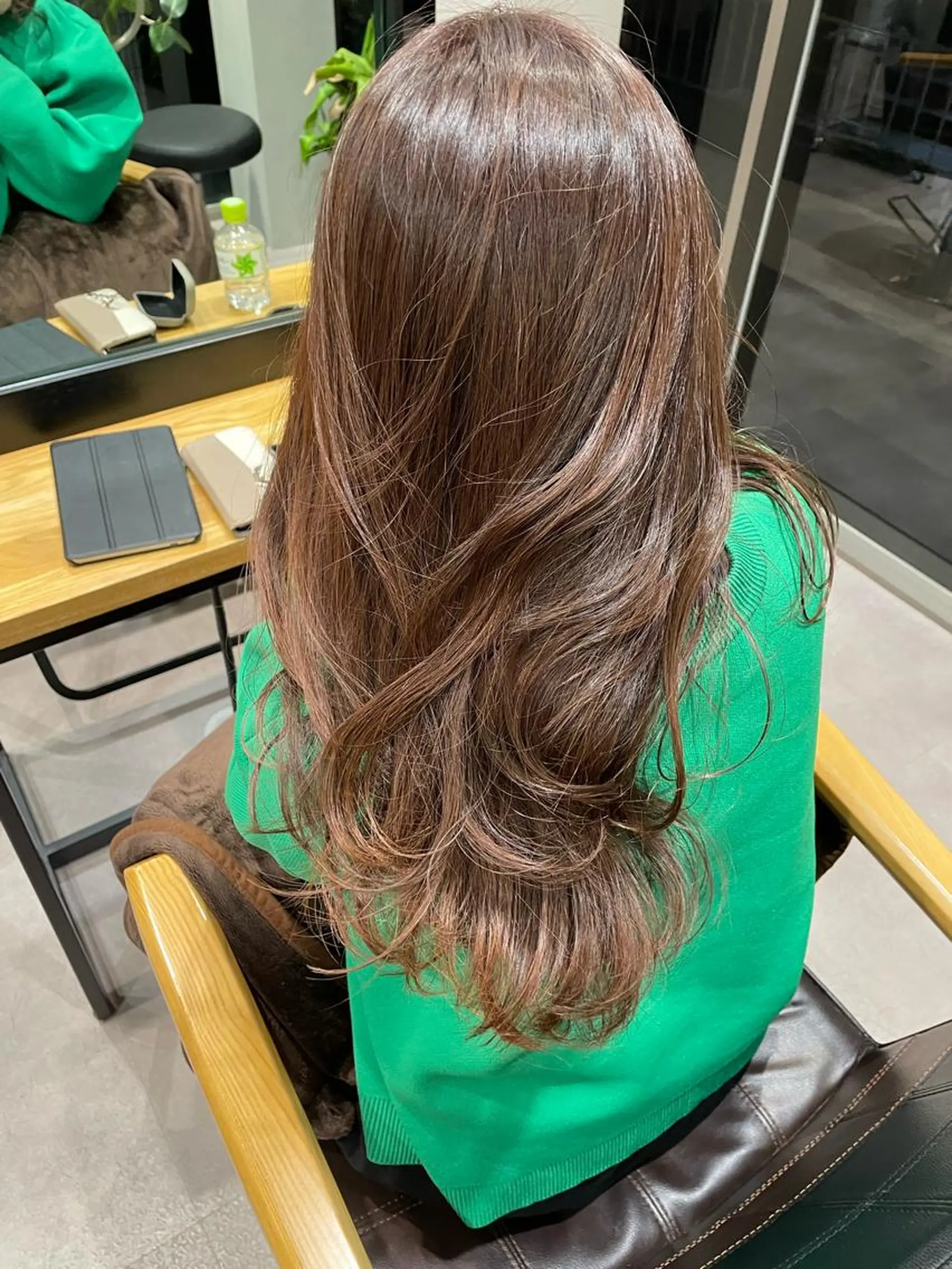 ロング カラー アッシュ ブリーチ ケアブリーチ ショコラグレージュ ダークアッシュ ヘアカラー 韓国風/オシャレ /縮毛矯正/滝口琴未のヘアスタイル