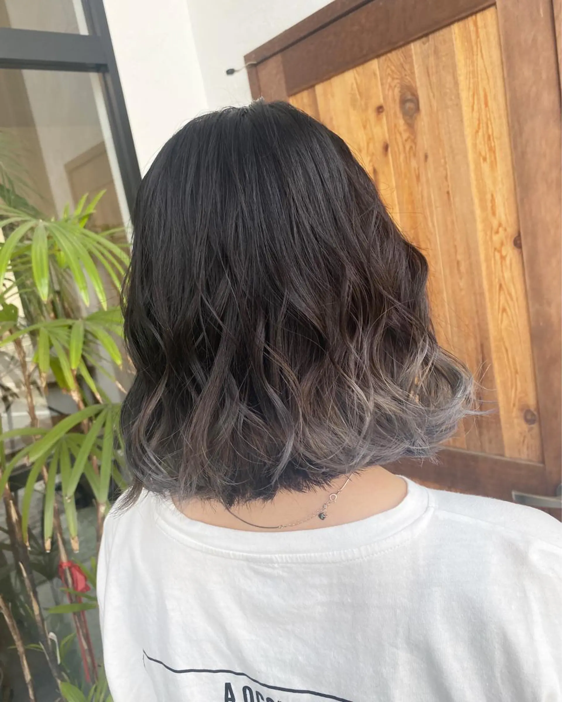 ミディアム カラー ブリーチ グラデーションカラー グレージュ Salonde  COCO所属・メンズパーマ/ RIOのヘアスタイル