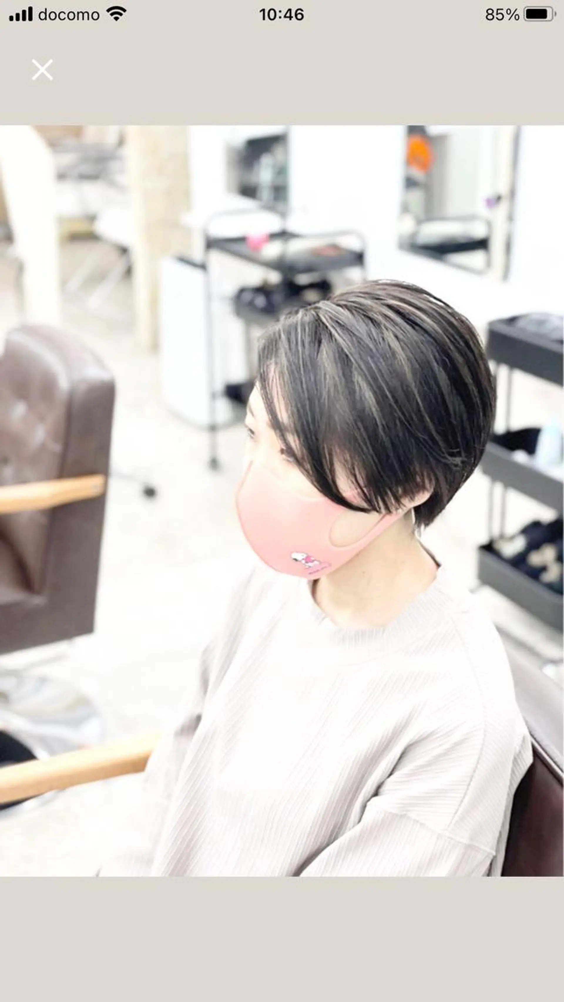 ショート カラー ヘアアレンジ ハイライトカラー ハイライト ショートヘア 白髪ぼかしハイライト 白髪ぼかしカラー中澤のヘアスタイル