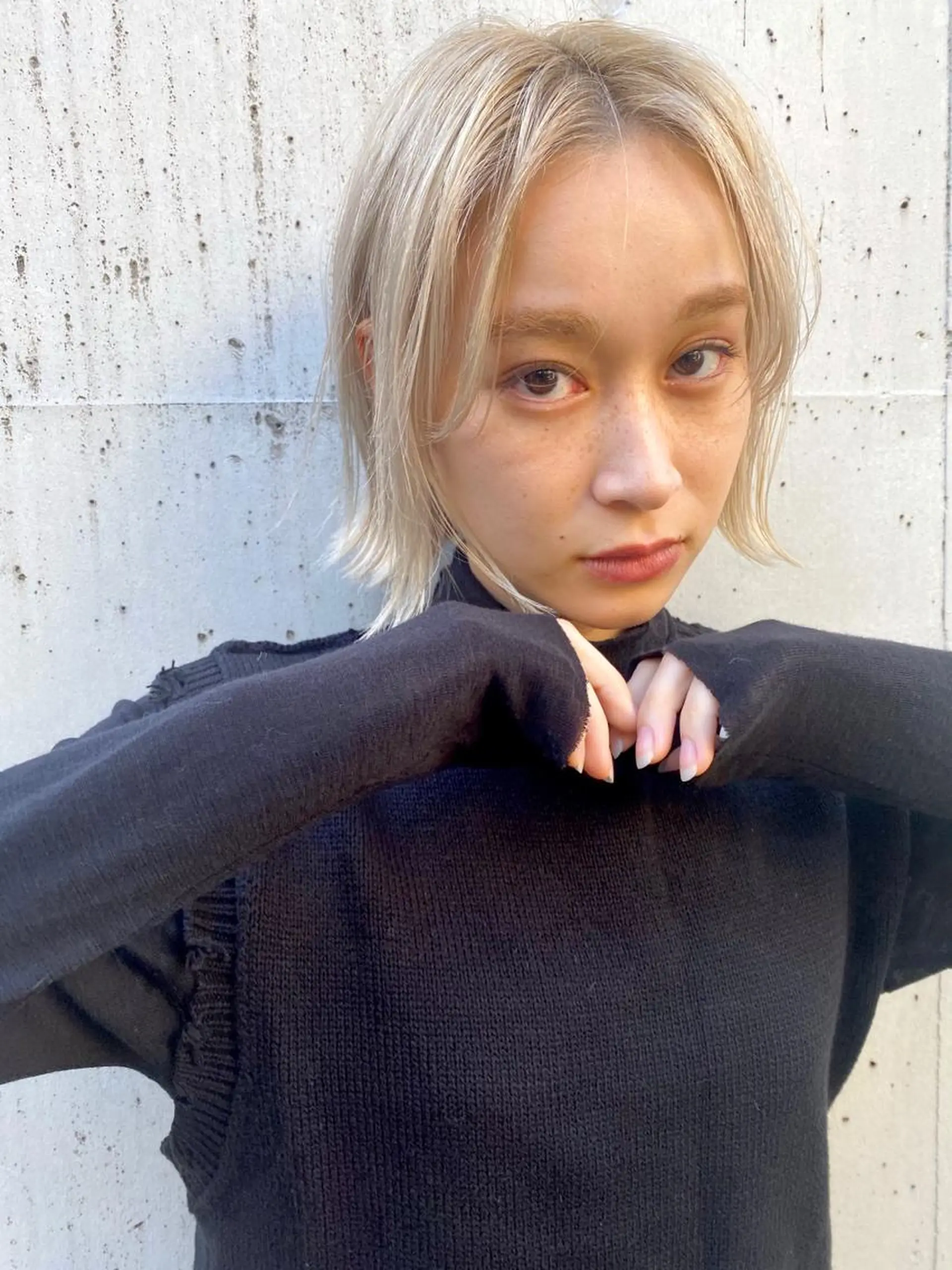 ショート カラー パーマ ヘアアレンジ カット ヘアカラー トリートメント レイヤー/ 透明感カラー/マドカのヘアスタイル