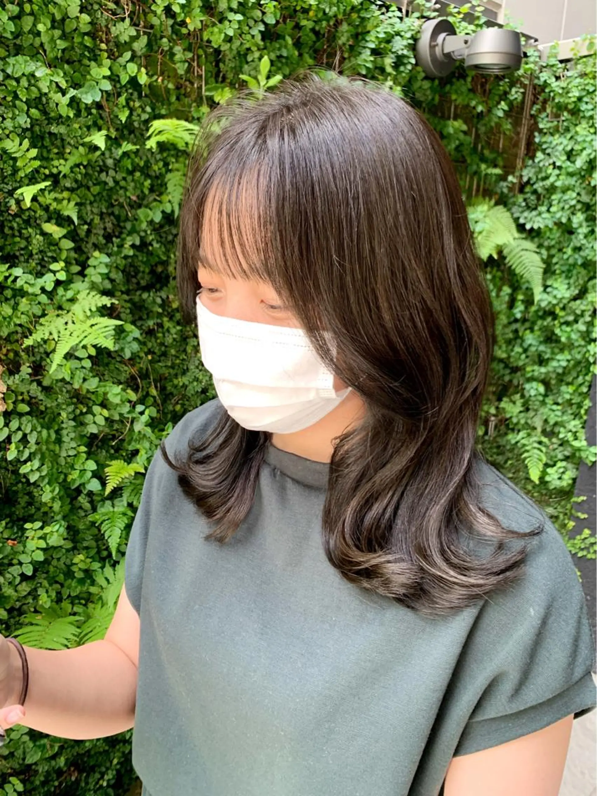 セミロング トリートメント ヘアカラー LITTLE _KATOのヘアスタイル