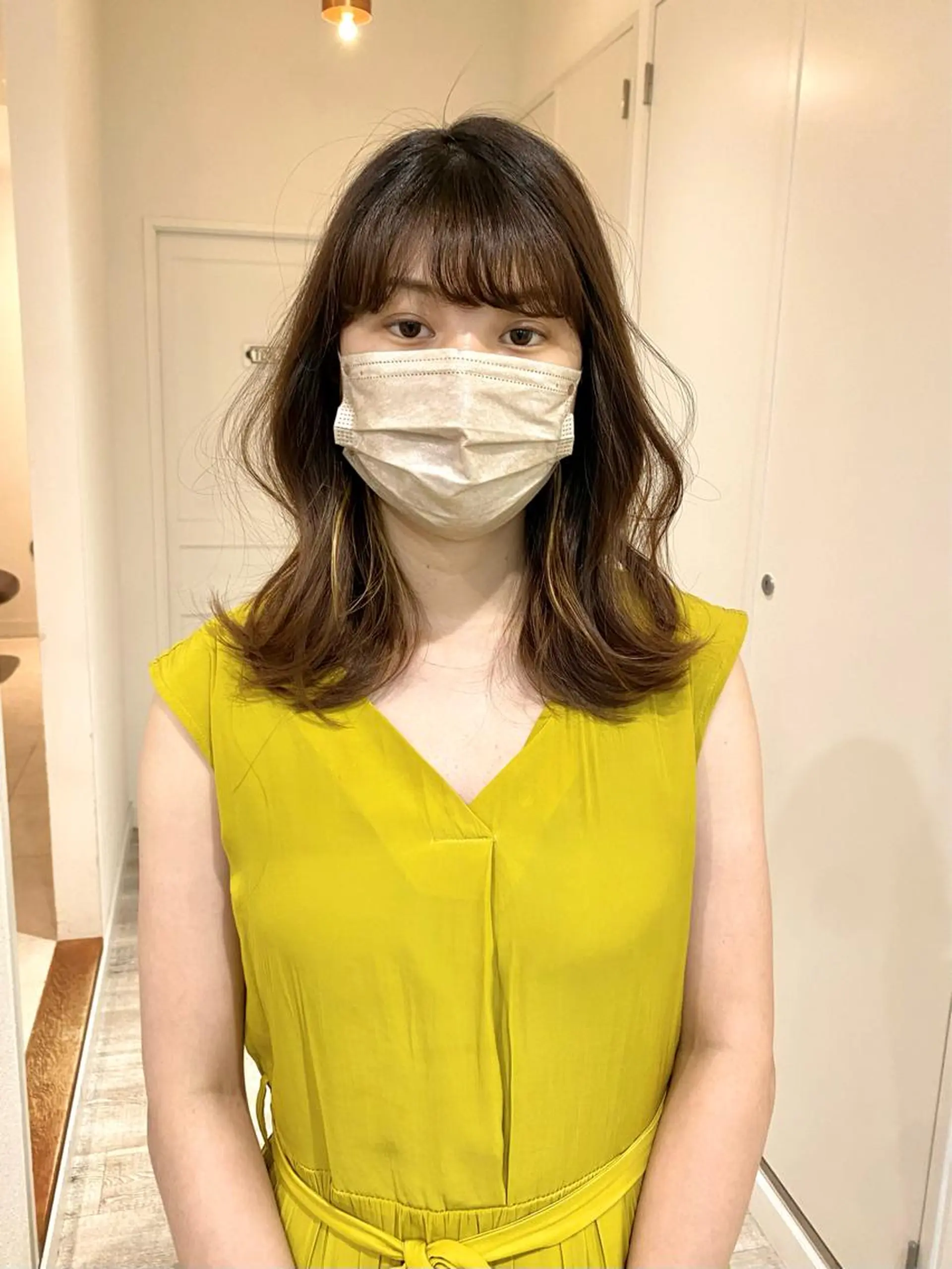 セミロング パーマ セミロングパーマ カット パーマ トリートメント 店長　ショート& パーマ　坂本のヘアスタイル