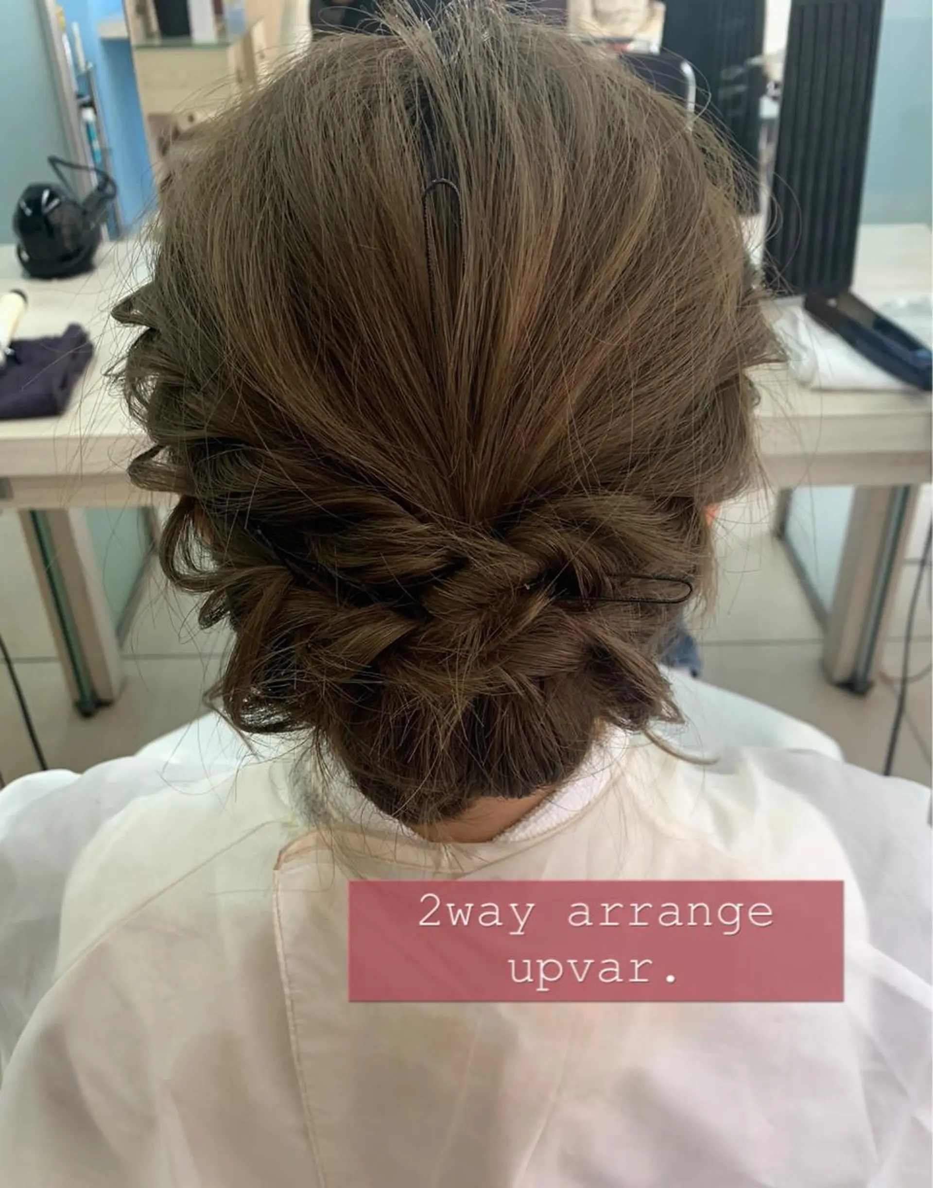 ミディアム ヘアアレンジ 結婚式・ブライダル ヘアセット ✂︎✂︎レディースの メンズカット屋さんのヘアスタイル