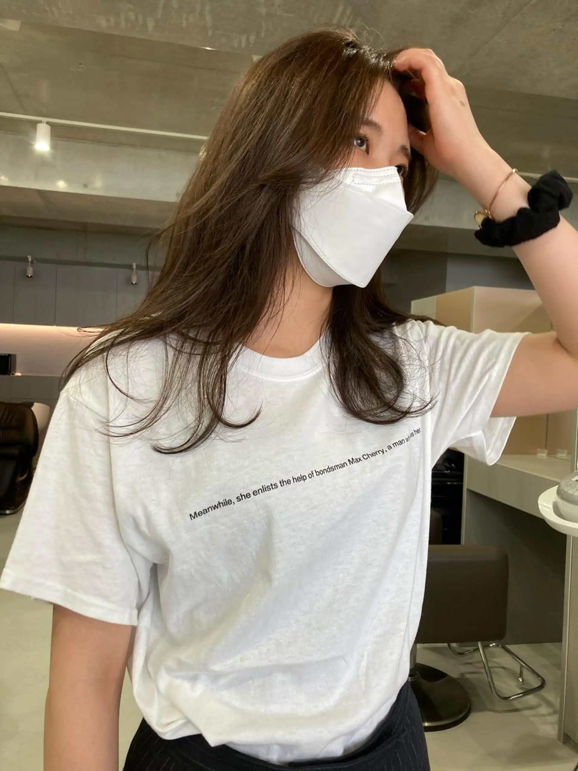 ロング 韓国風ヘア ロングパーマ木村 ボブパーマのヘアスタイル