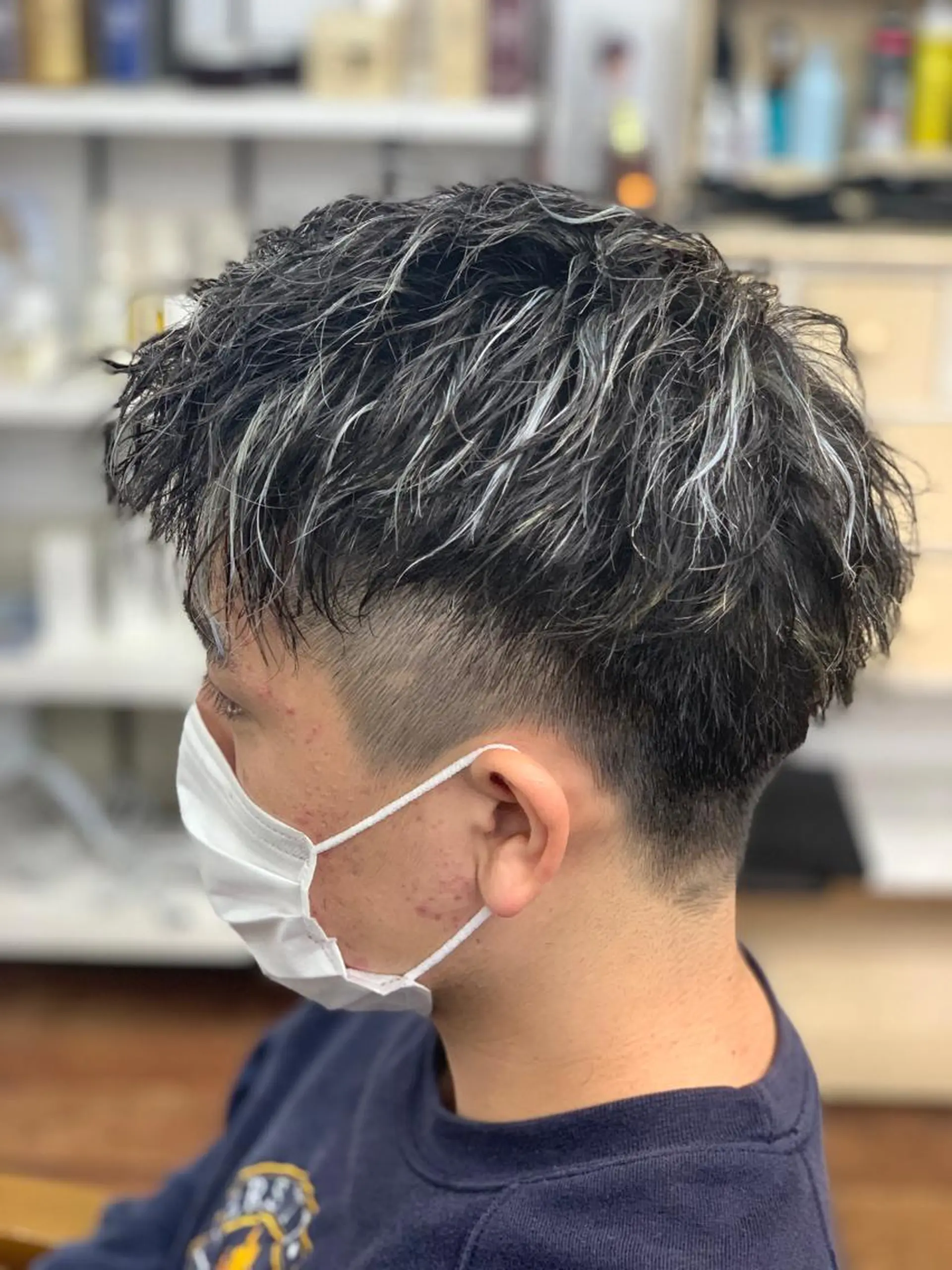 ショート カラー パーマ メンズ クセを最大限に活かす メンズパーマ奈良大祐のヘアスタイル