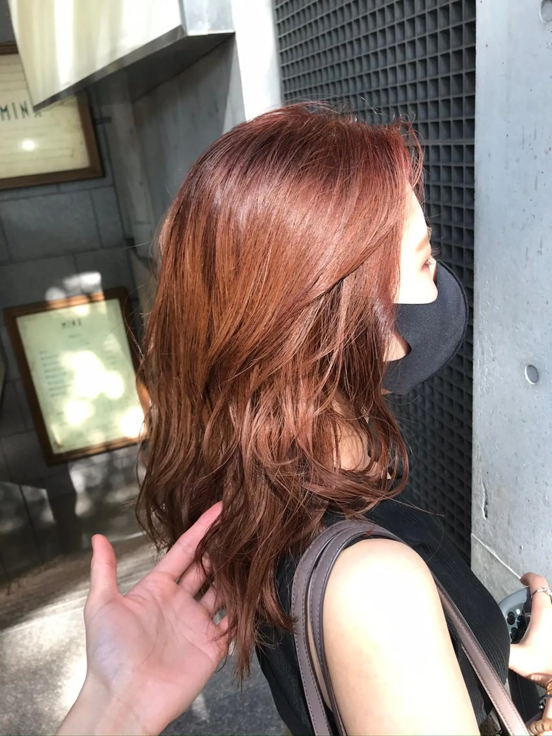 セミロング カラー 🌈モテるベージュ カラー💕成島 宙のヘアスタイル